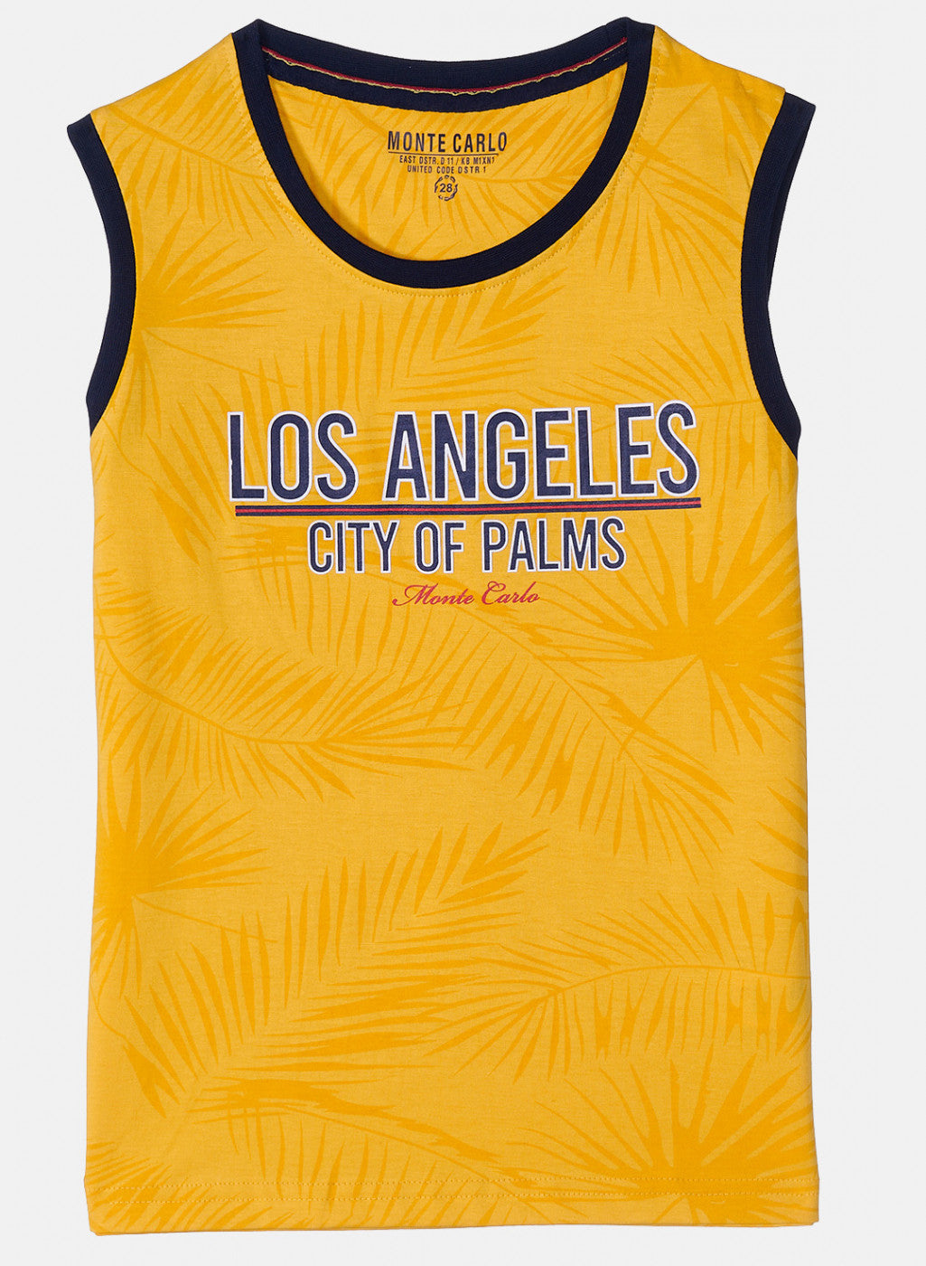 Boys Mustard Printed T-Shirt