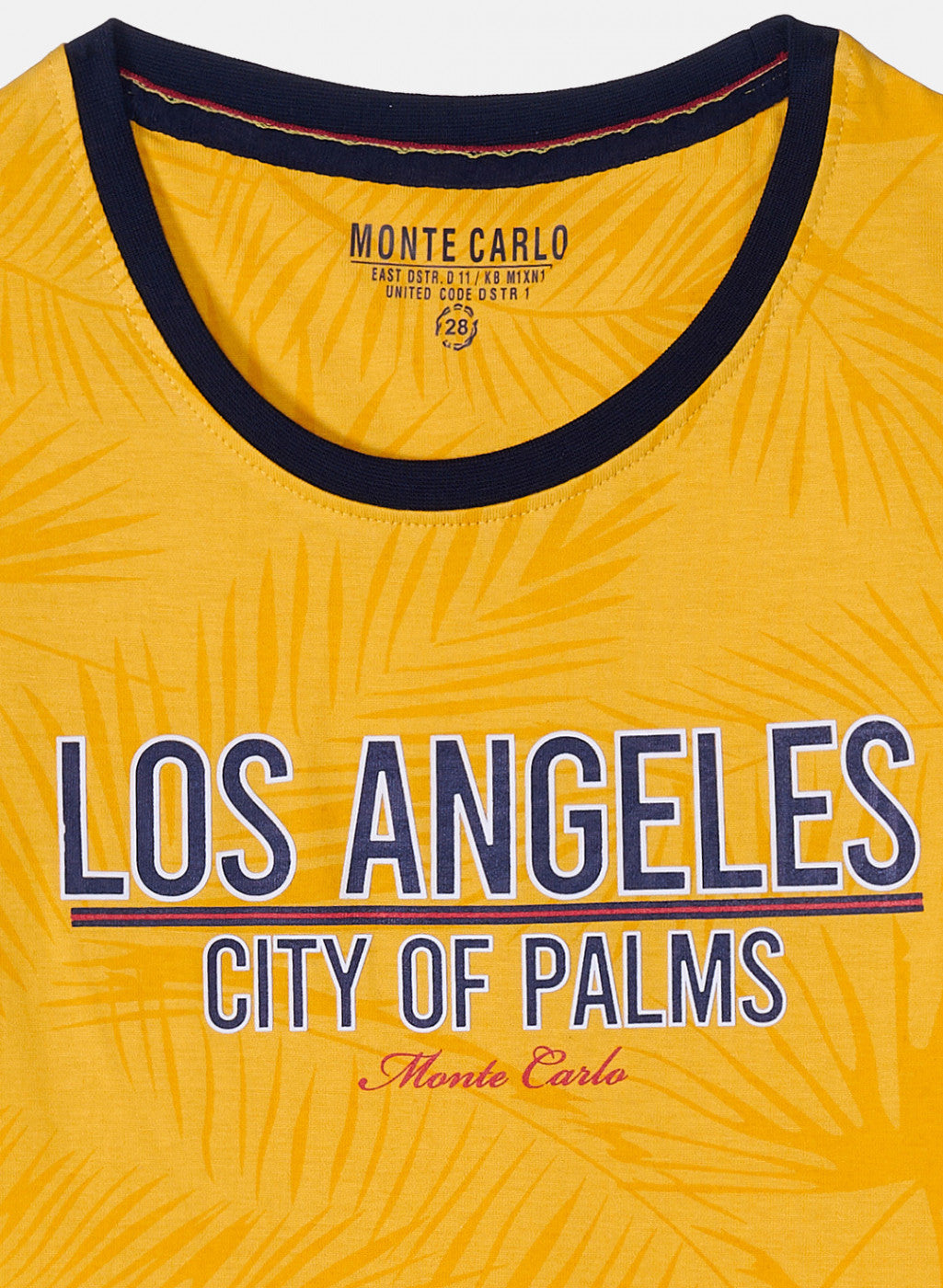 Boys Mustard Printed T-Shirt