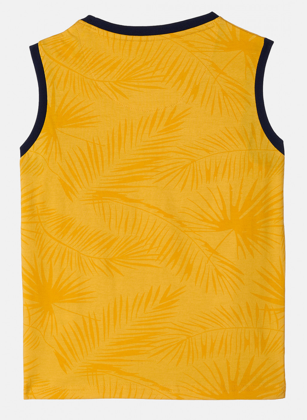 Boys Mustard Printed T-Shirt