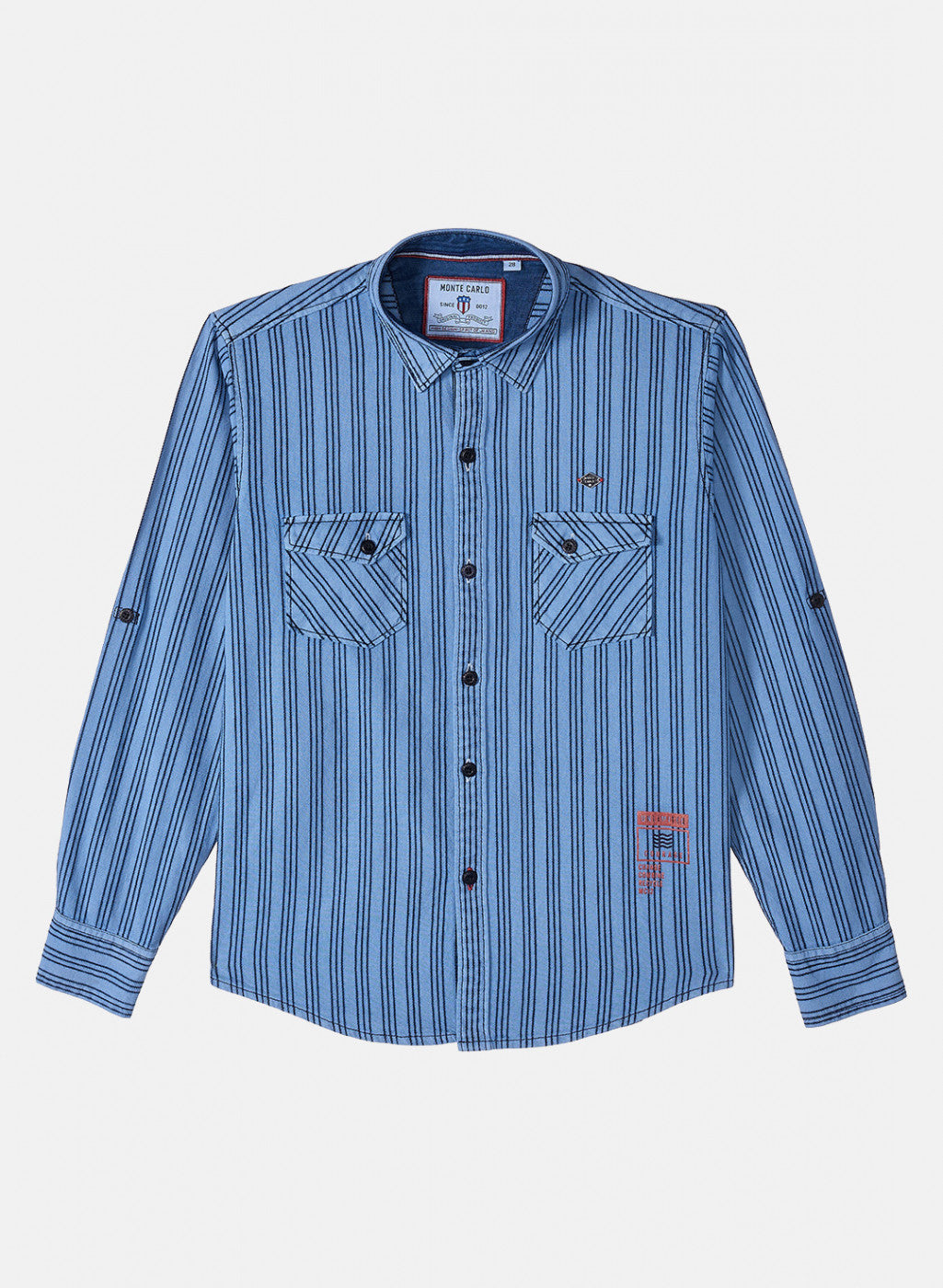 Boys Blue Stripe Shirt