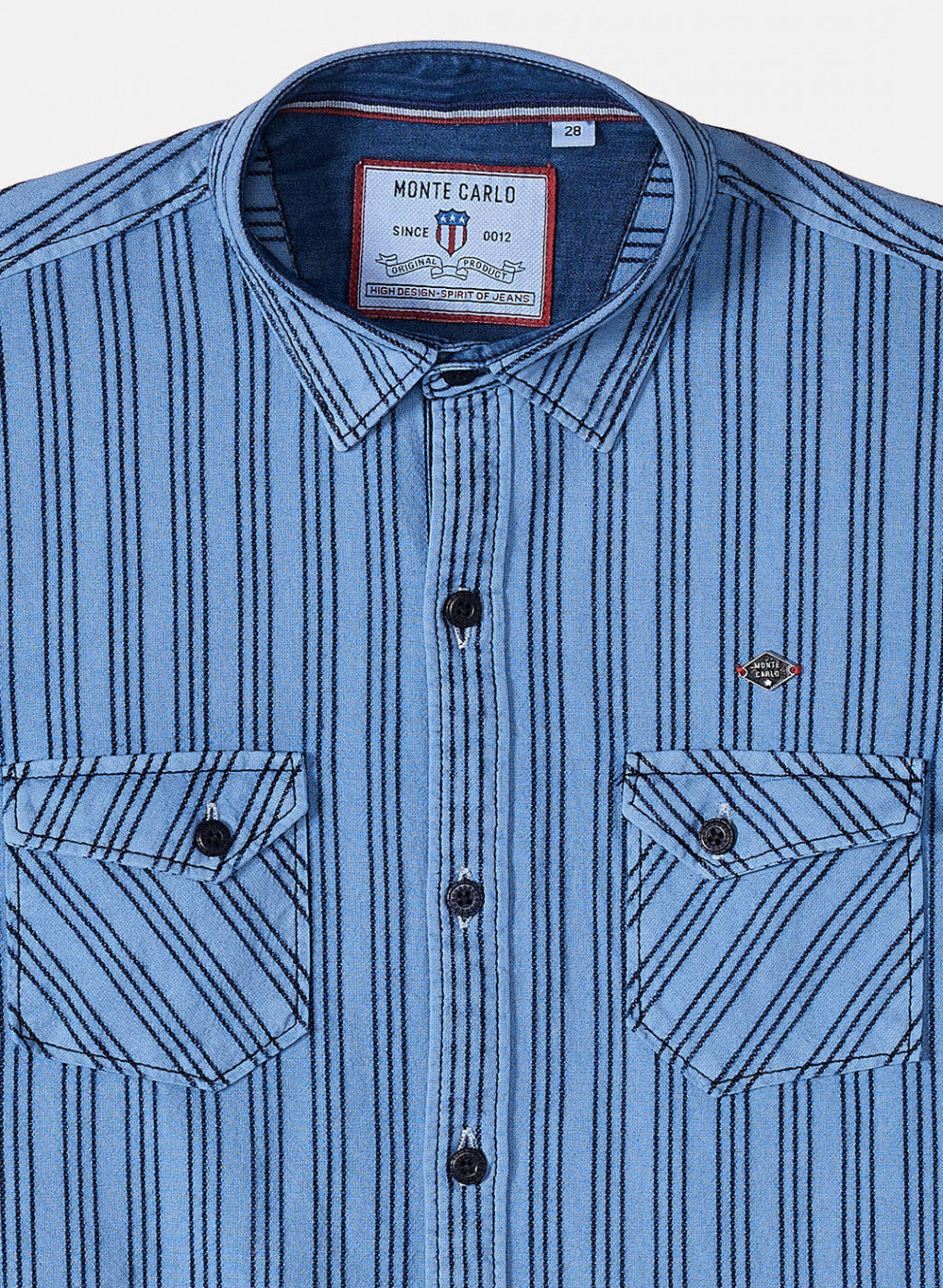Boys Blue Stripe Shirt