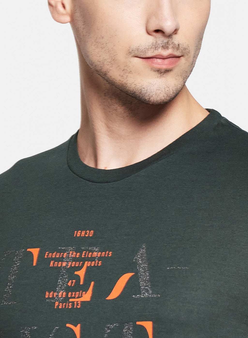 Mens Multi Color Printed T-Shirt