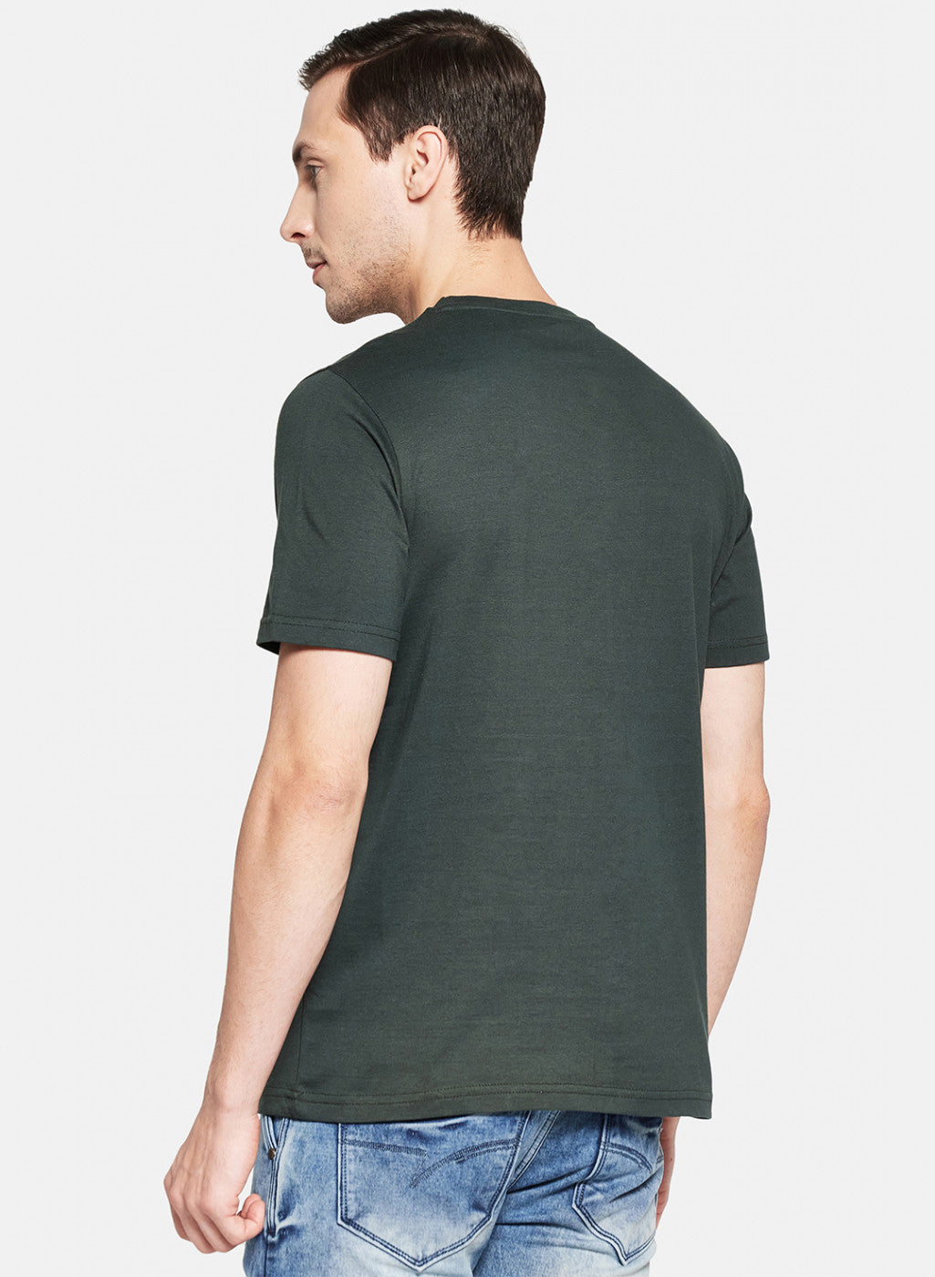 Mens Multi Color Printed T-Shirt