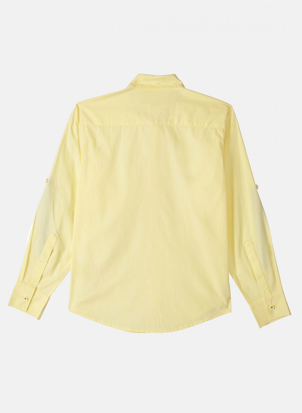 Boys Yellow Solid Shirt