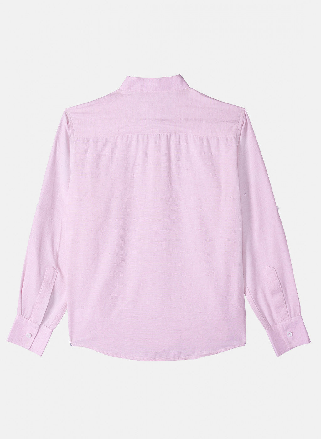 Boys Pink Solid Shirt