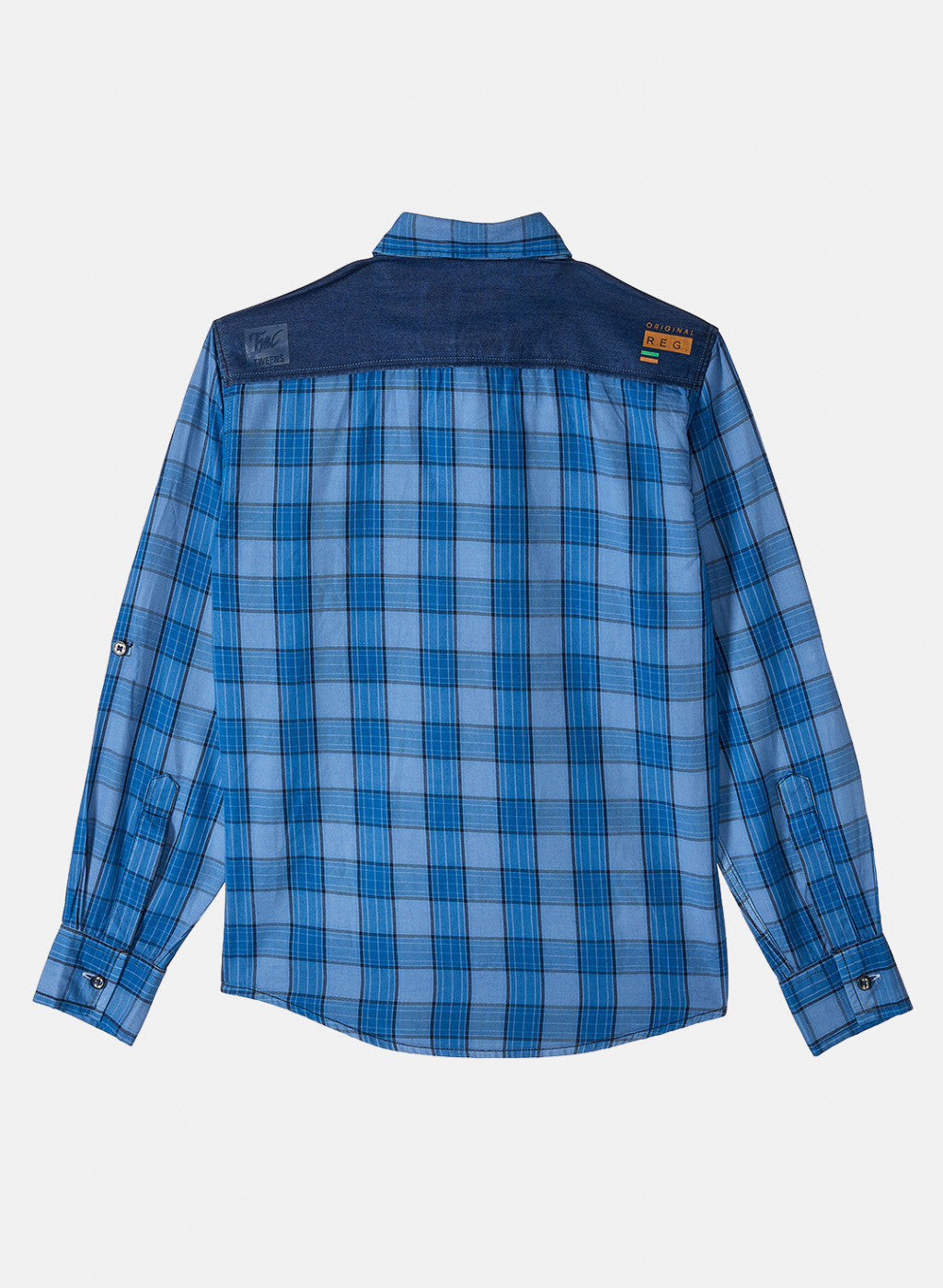 Boys Blue Check Shirt