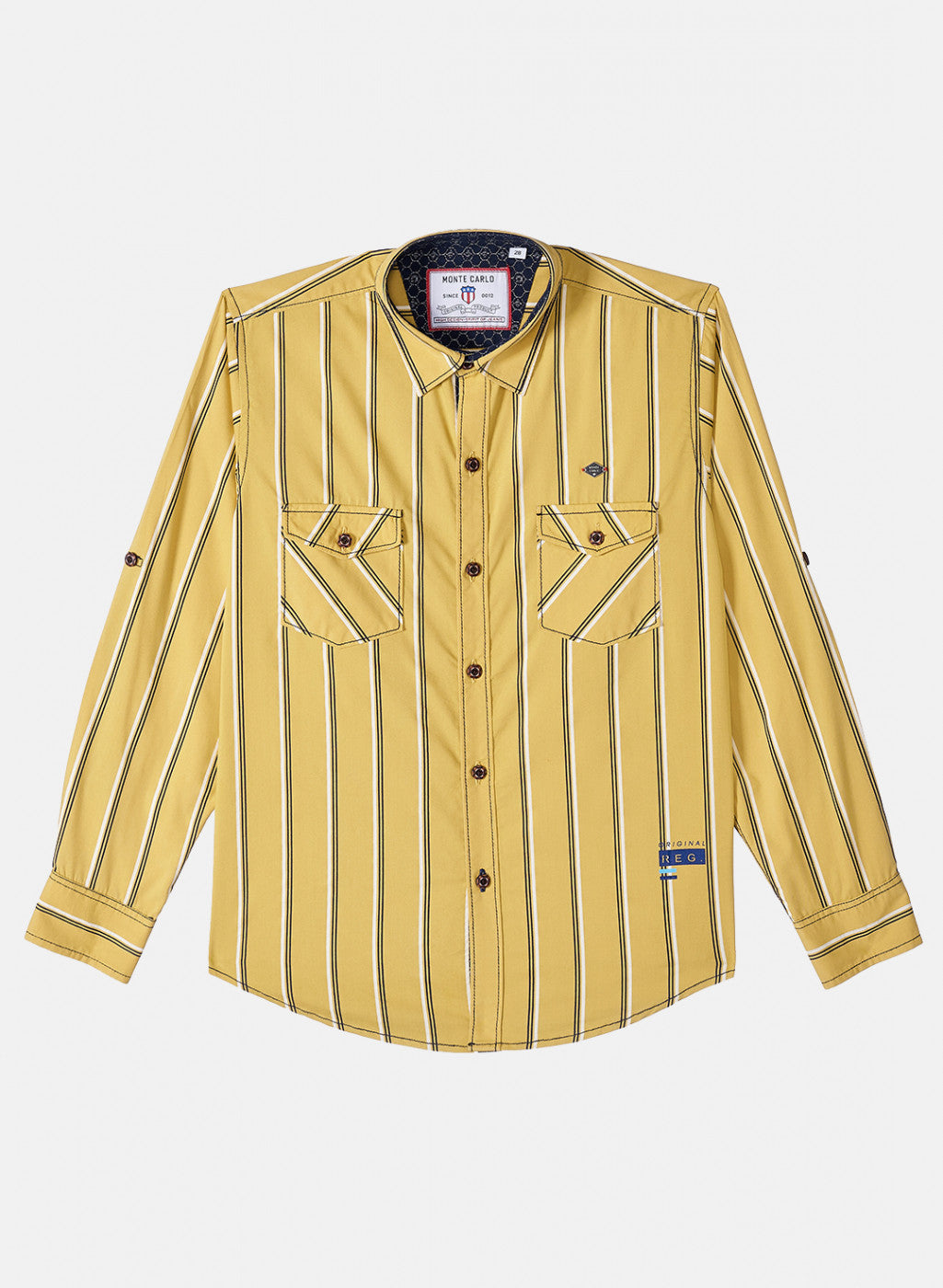 Boys Yellow Check Shirt