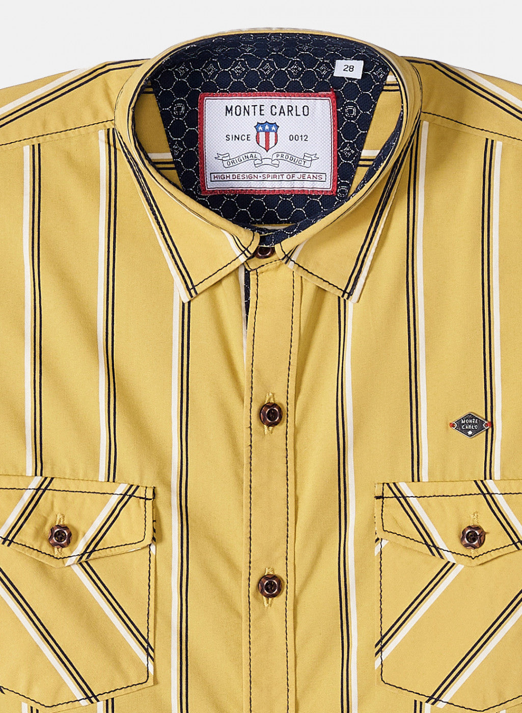 Boys Yellow Check Shirt