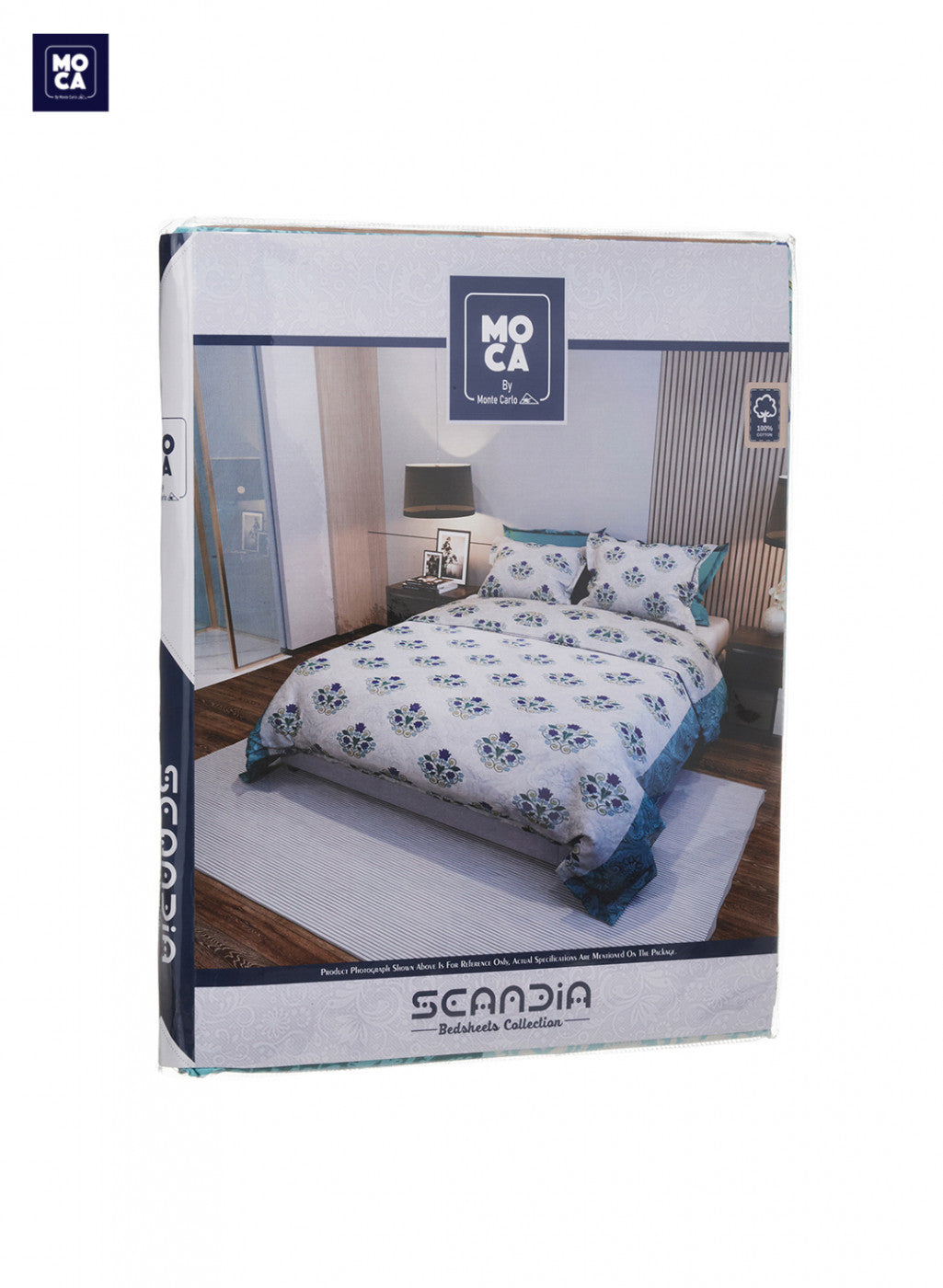 120 TC Cotton Double Bedsheet with 2 Pillow Covers