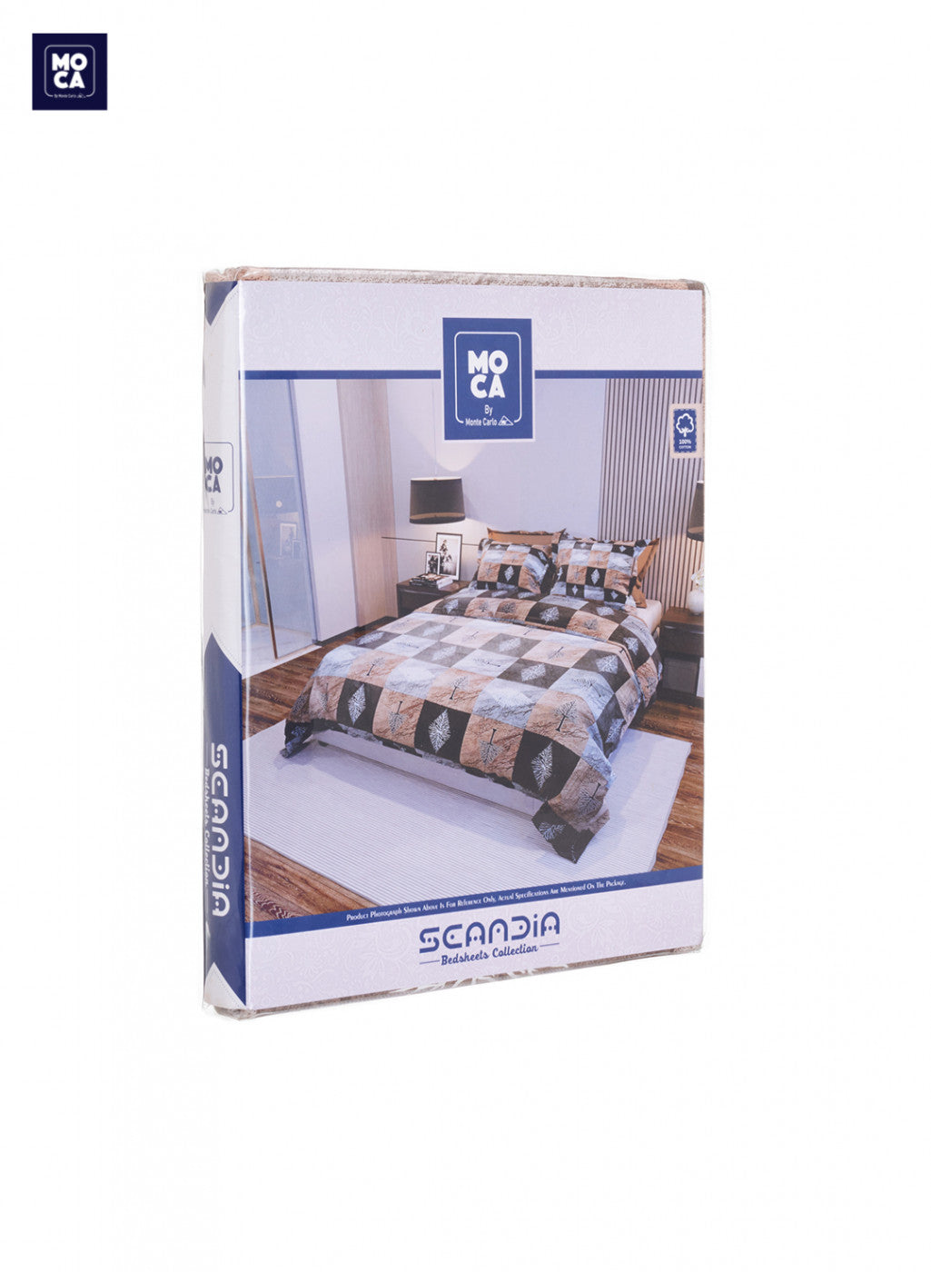 120 TC Cotton Double Bedsheet with 2 Pillow Covers