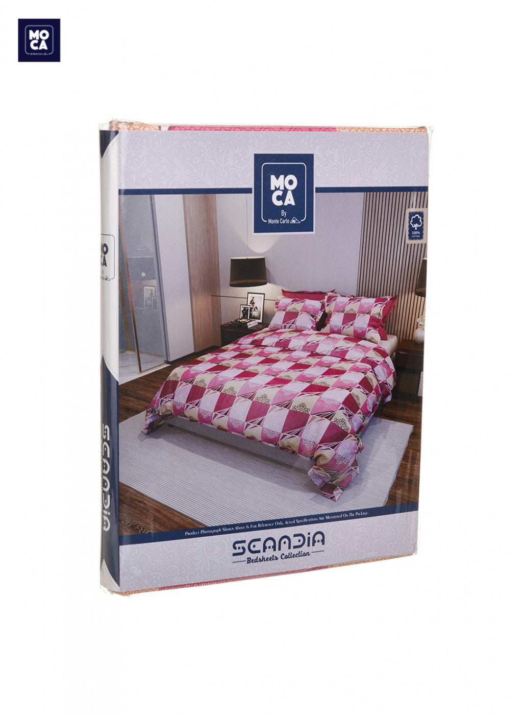 120 TC Cotton Double Bedsheet with 2 Pillow Covers