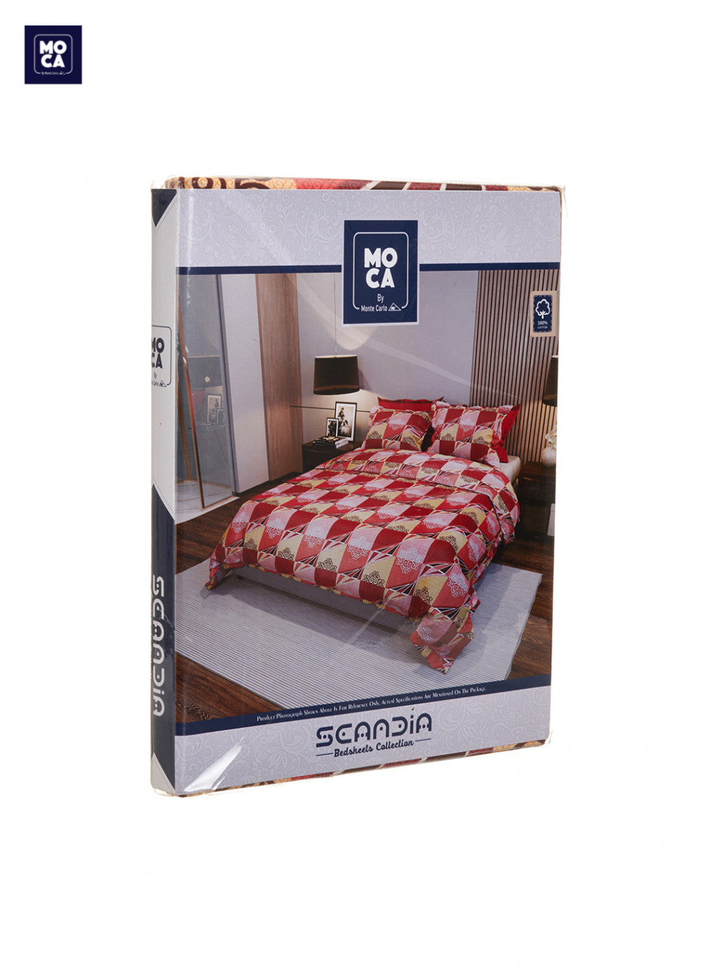 120 TC Cotton Double Bedsheet with 2 Pillow Covers