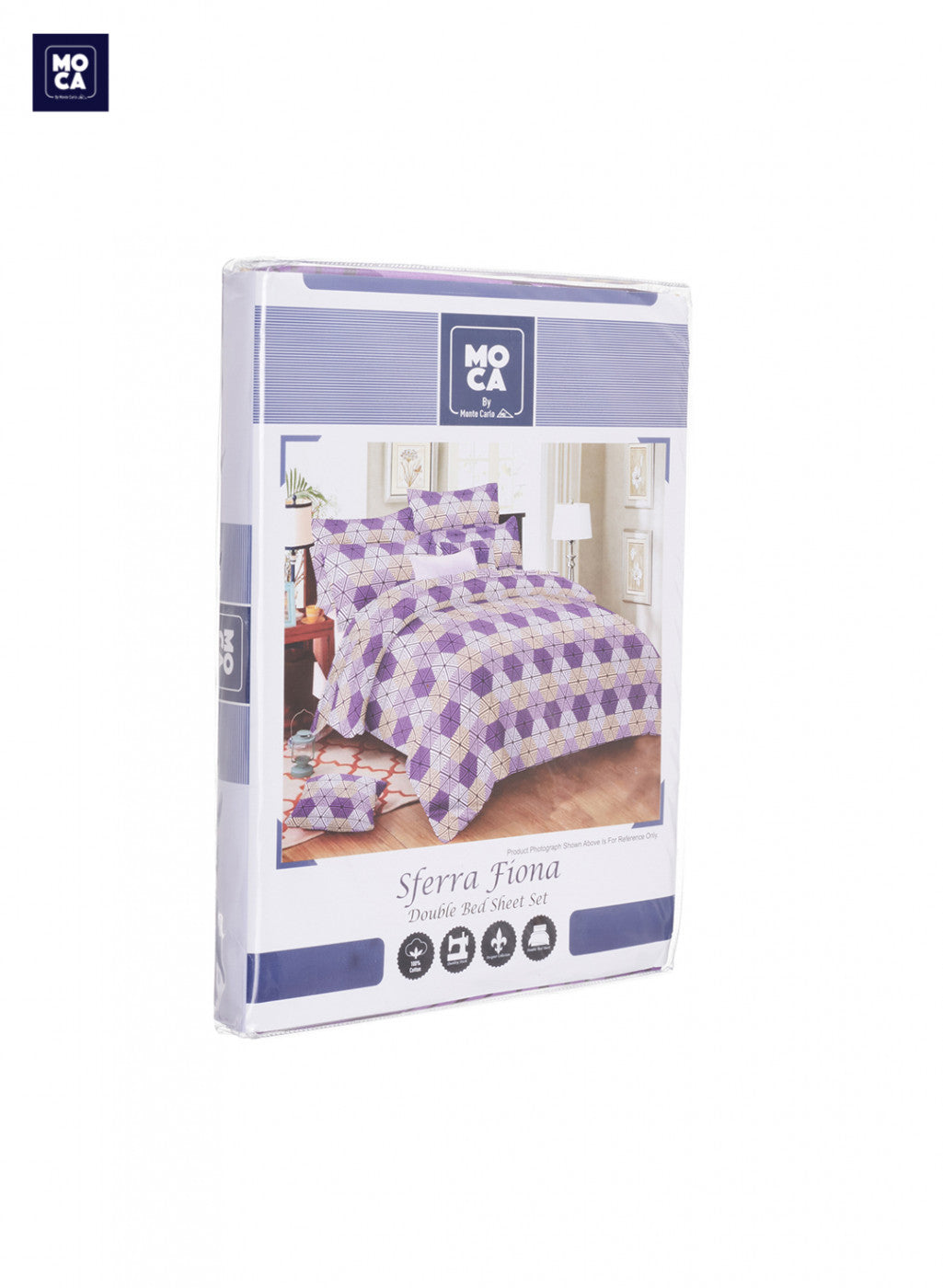 144 TC Cotton Double Bedsheet with 2 Pillow Covers