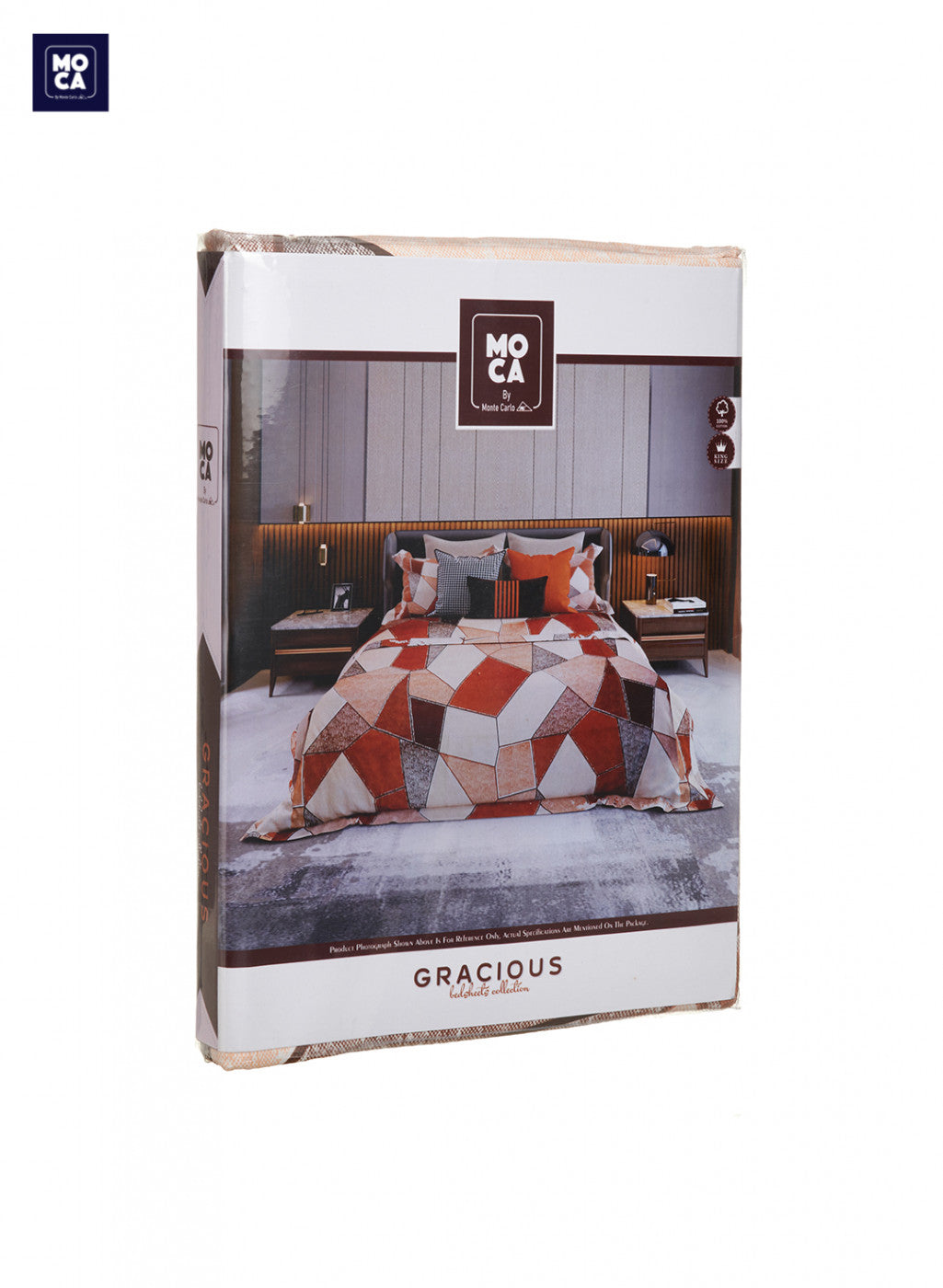 210 TC Cotton King Bedsheet with 2 Pillow Covers