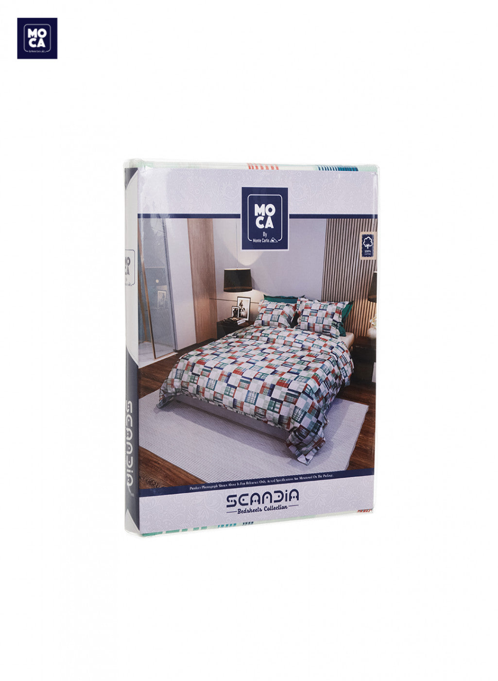 120 TC Cotton Double Bedsheet with 2 Pillow Covers