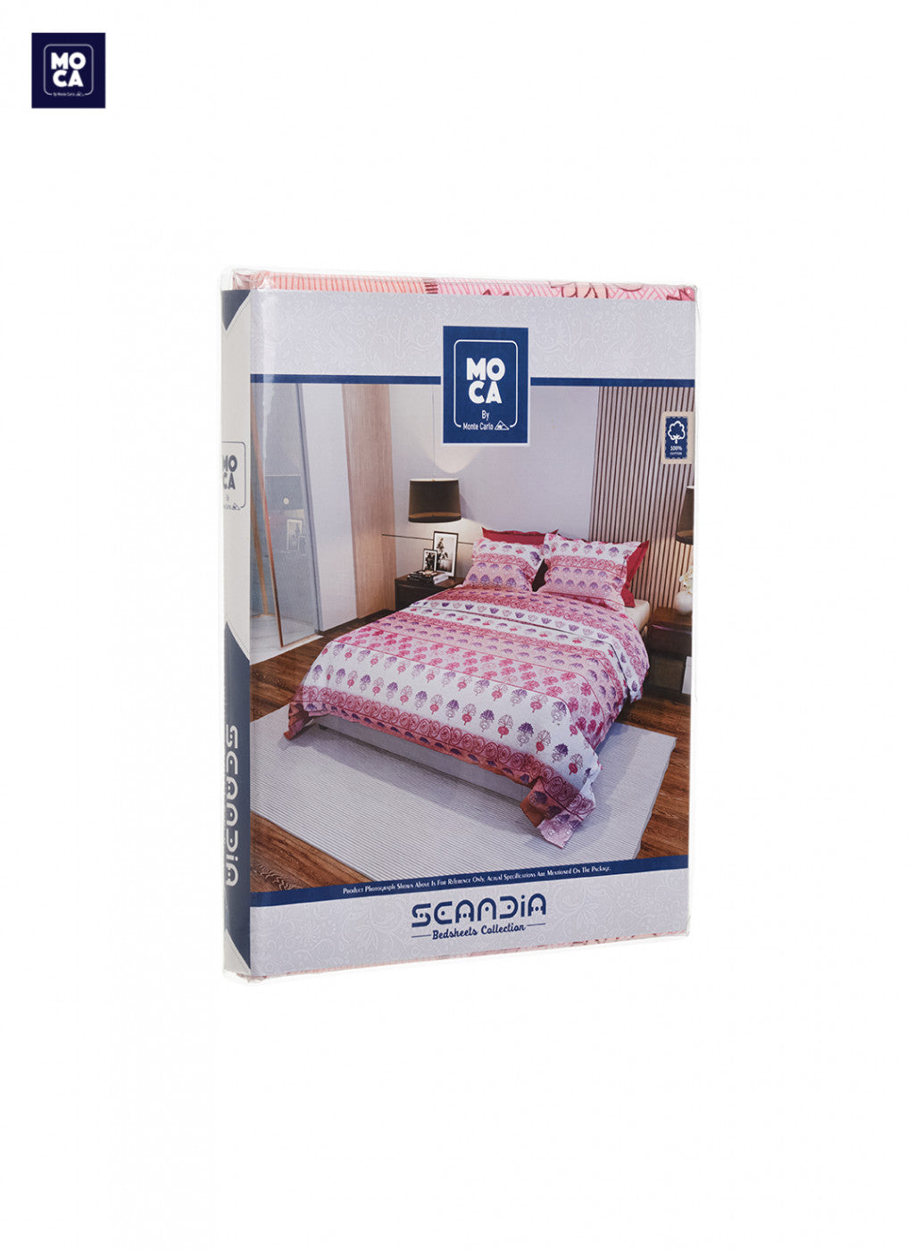 120 TC Cotton Double Bedsheet with 2 Pillow Covers