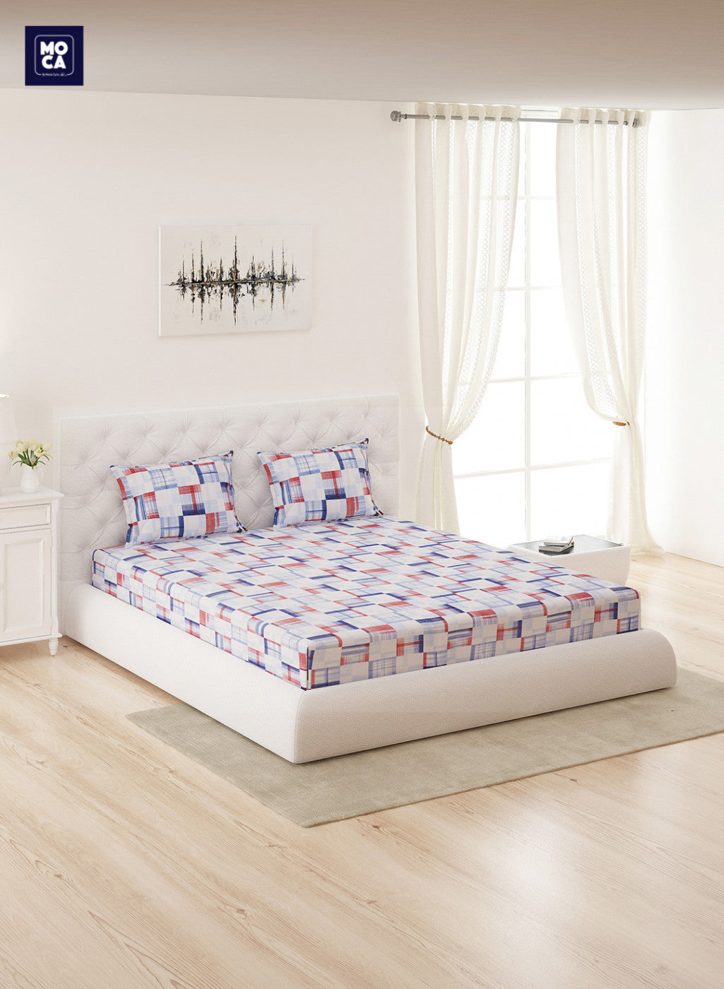 120 TC Cotton Double Bedsheet with 2 Pillow Covers