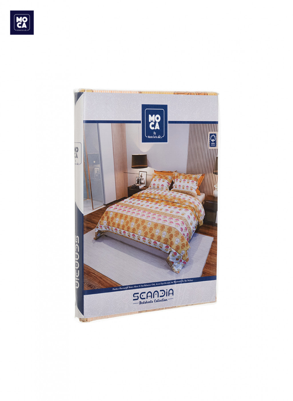 120 TC Cotton Double Bedsheet with 2 Pillow Covers