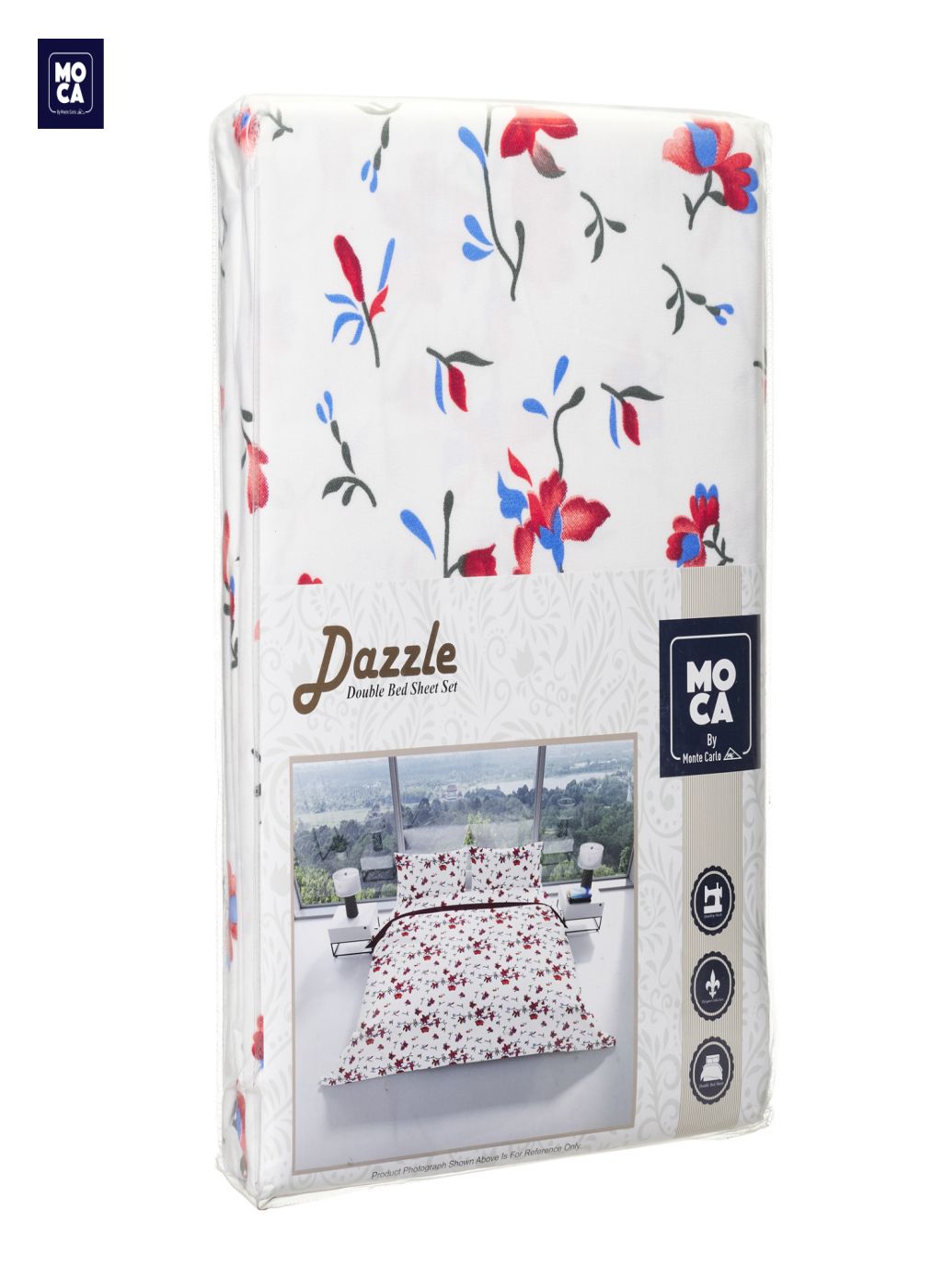 120 GSM Microfibre Double Bedsheet with 2 Pillow Covers