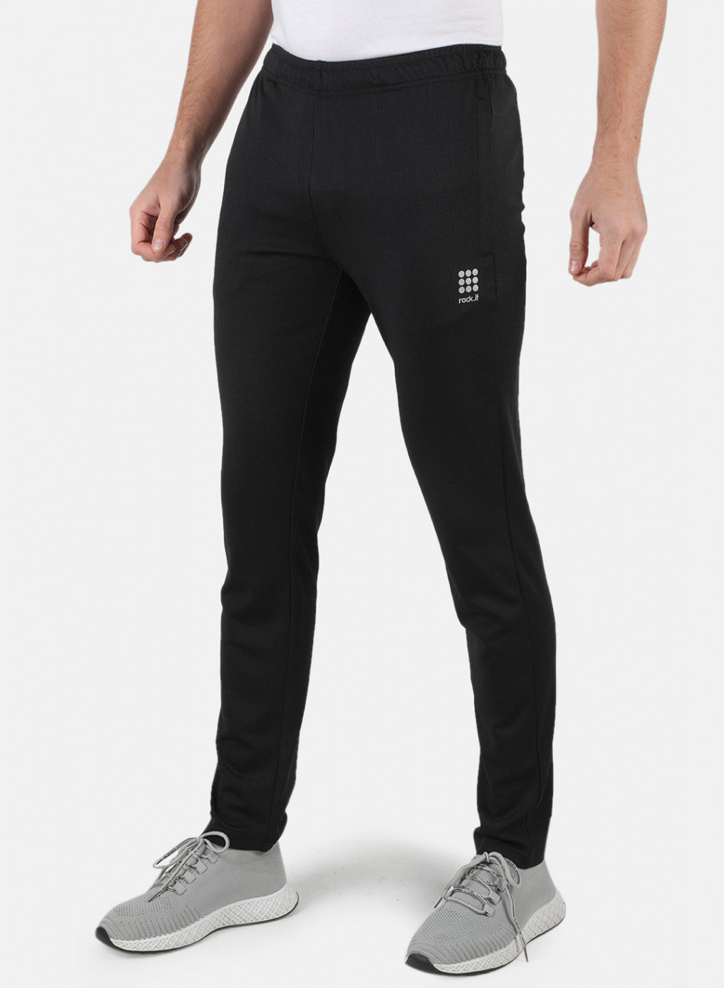 Rock.it Men Black Self Design Lower