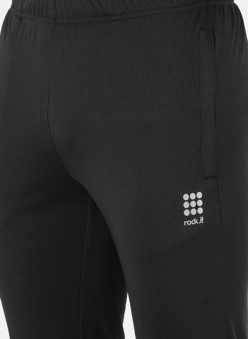 Rock.it Men Black Self Design Lower