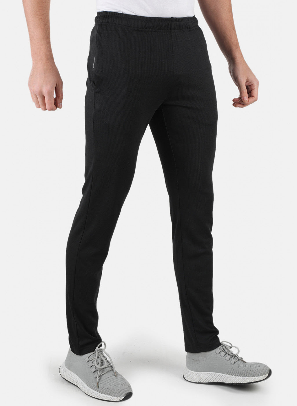 Rock.it Men Black Self Design Lower