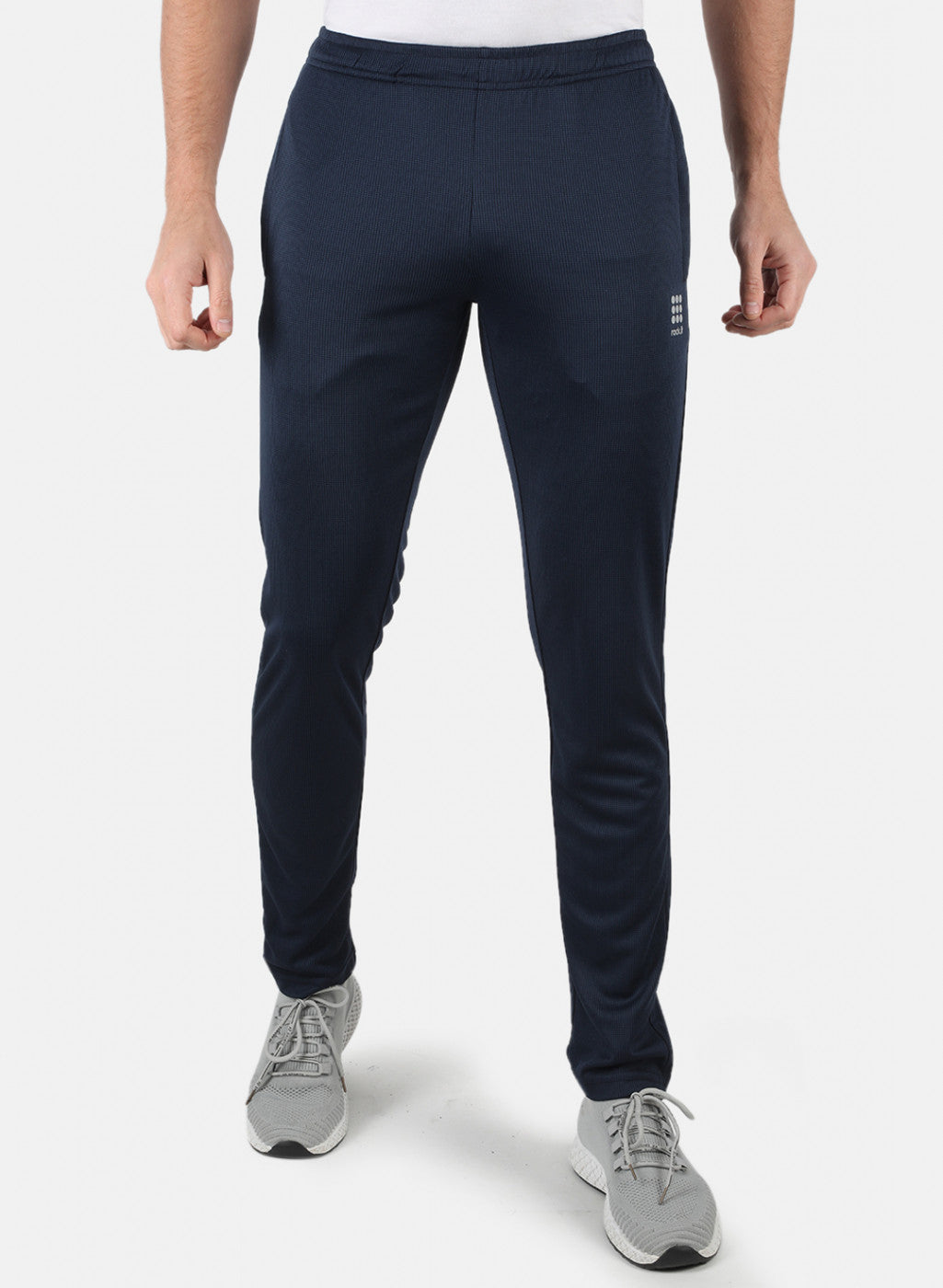 Rock.it Men Navy Blue Self Design Lower