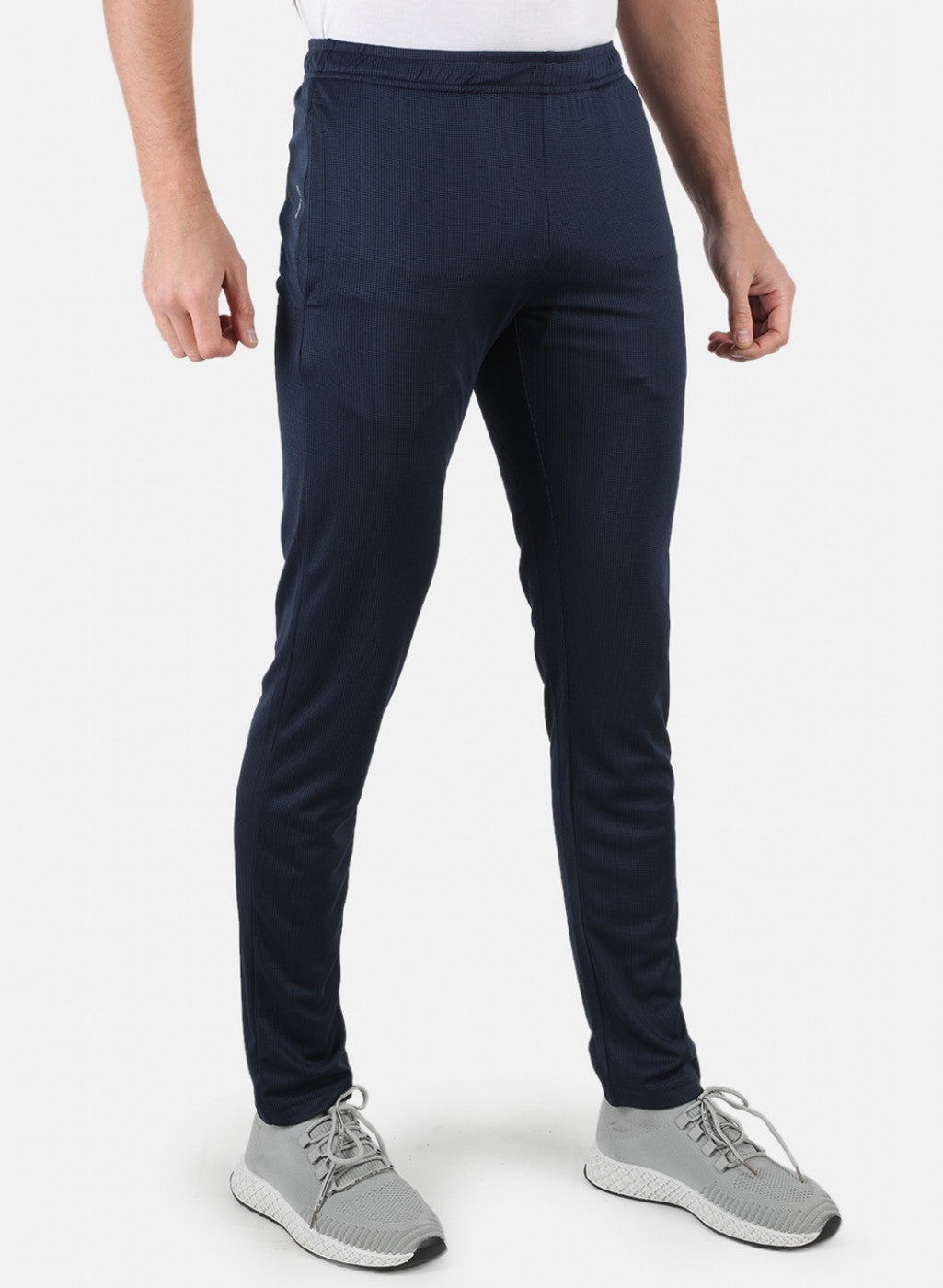 Rock.it Men Navy Blue Self Design Lower