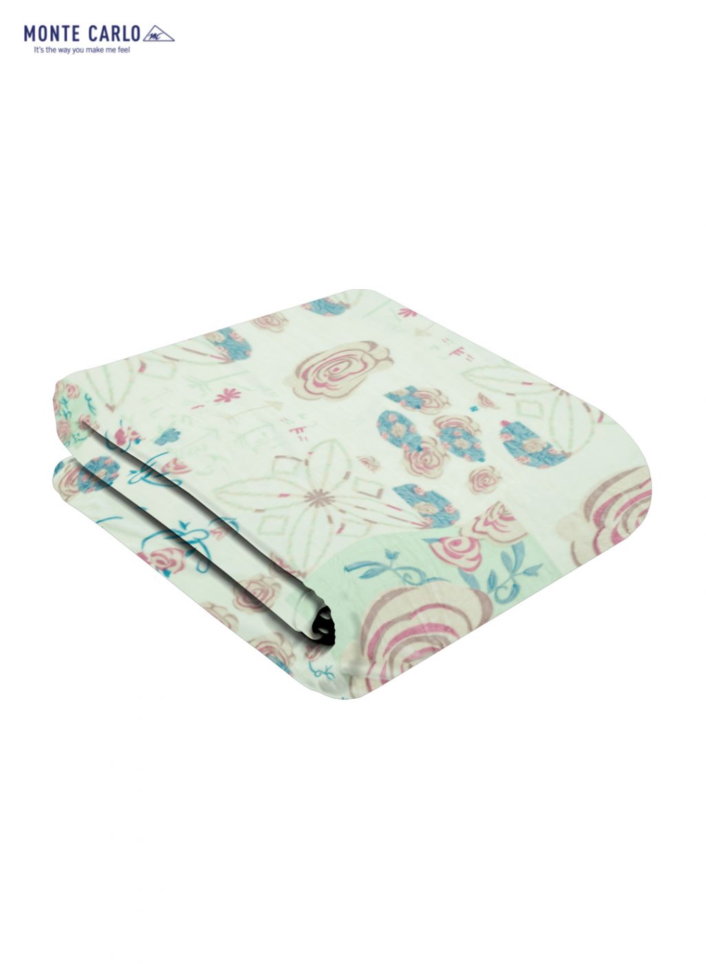 Printed Mink Single Blanket for Mild Winter - 2 Ply