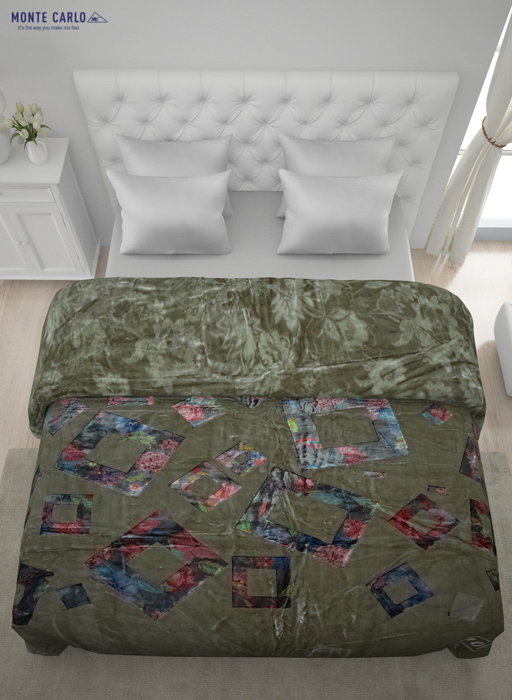 Printed Mink Double Blanket for Heavy Winter -2 Ply