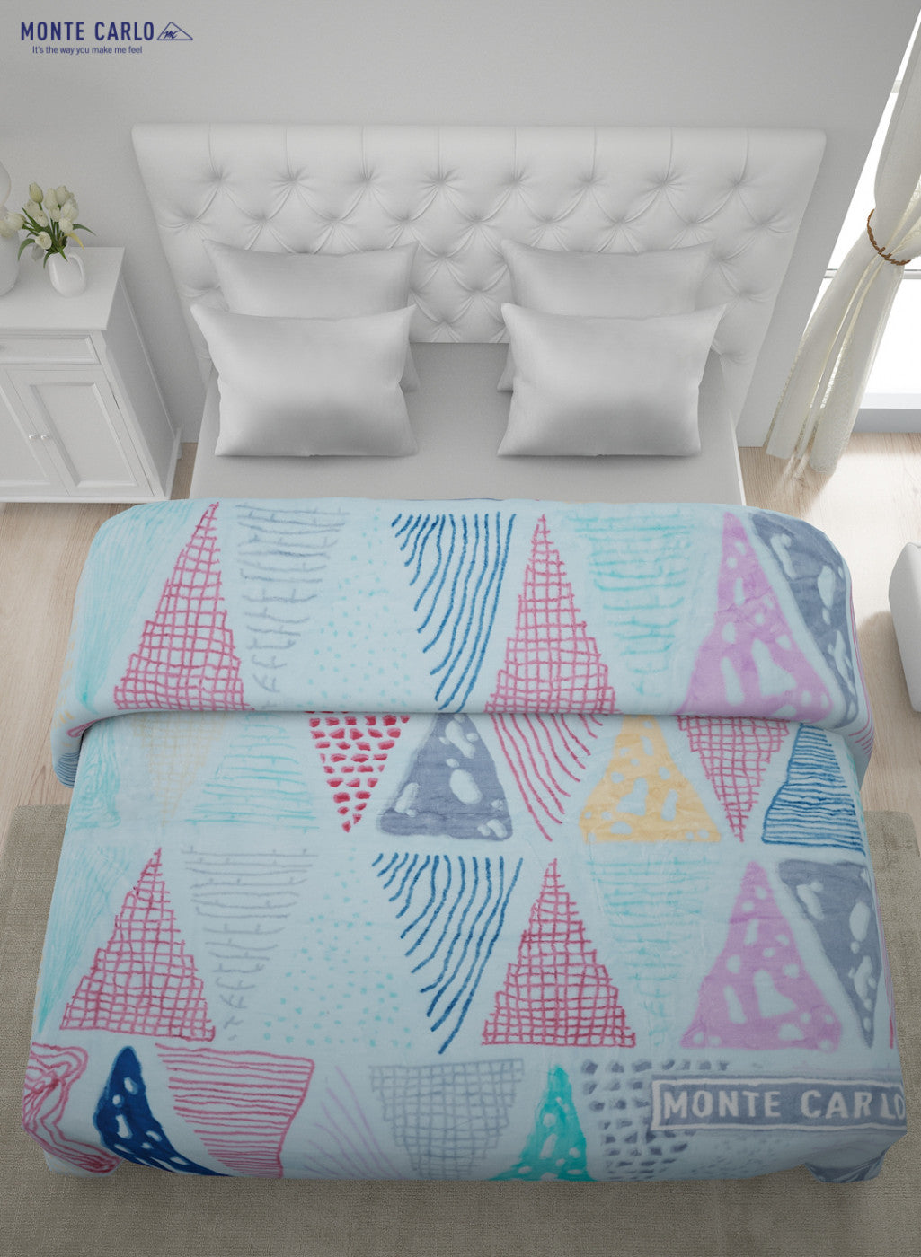 Printed Mink Double Blanket for Heavy Winter -2 Ply