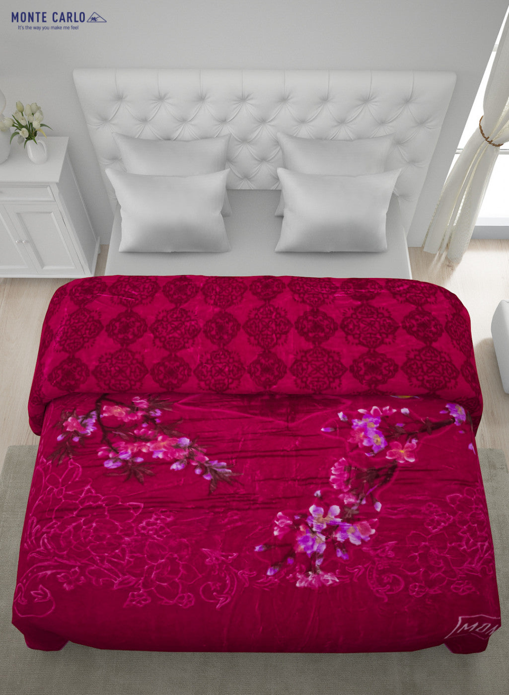 Printed Mink Double Blanket for Heavy Winter -2 Ply