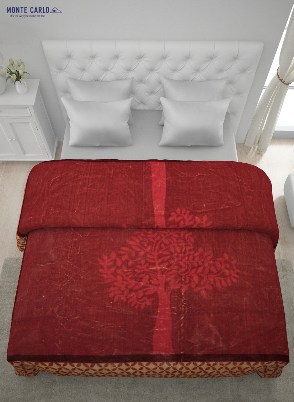 Printed Mink Double Blanket for Heavy Winter -2 Ply