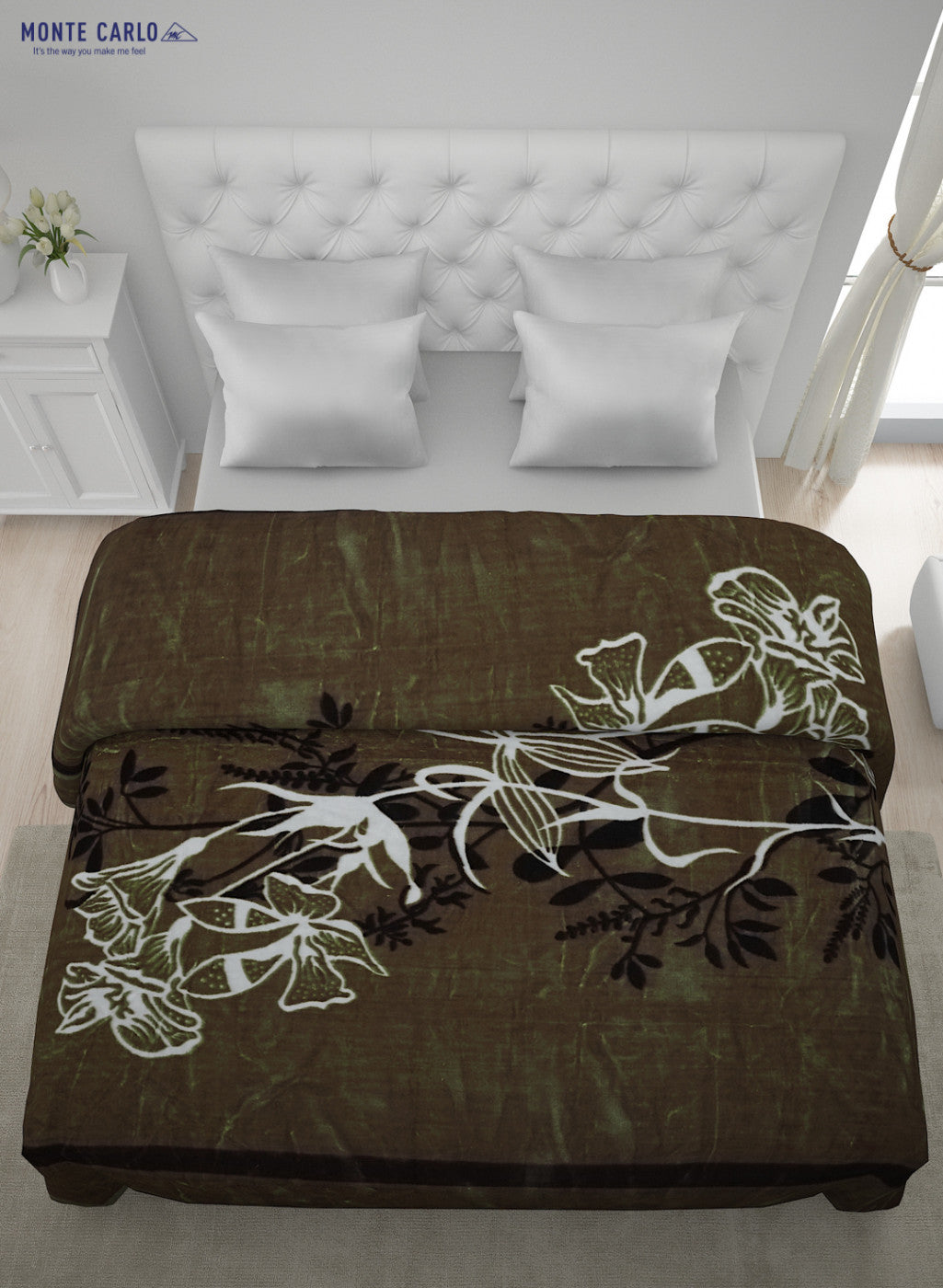 Printed Mink Double Blanket for Heavy Winter -2 Ply