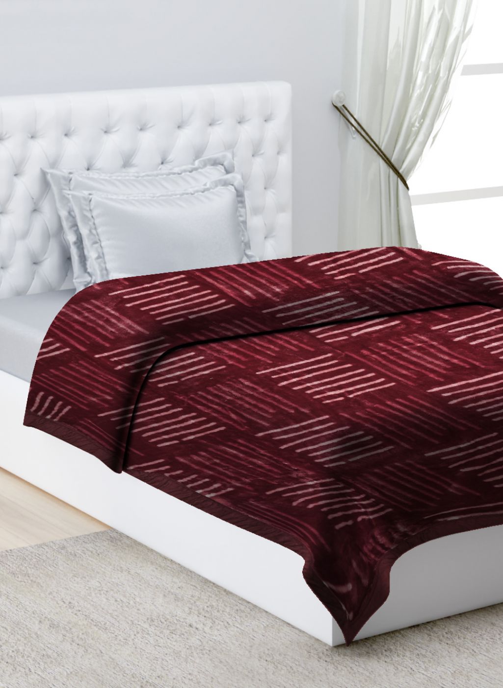 Printed Mink Single Blanket for Mild Winter Ply - Main Image