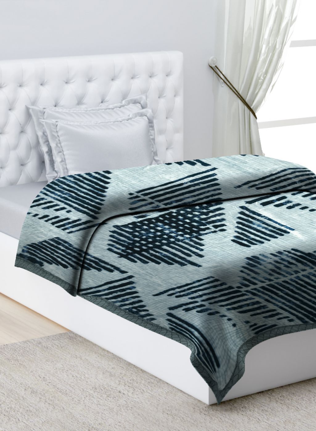 Buy Printed Mink Single Blanket for Mild Winter Ply Online in