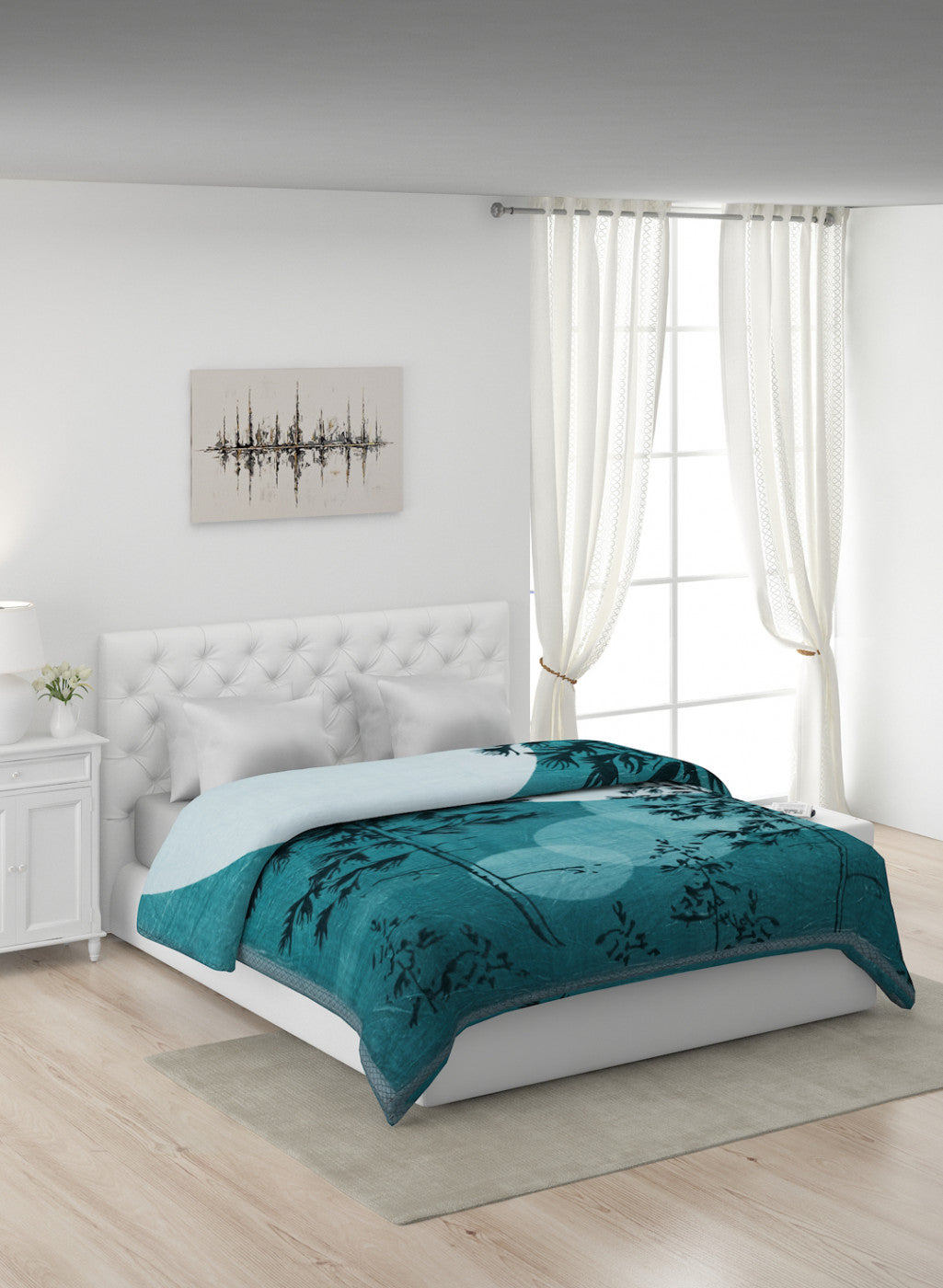 Printed Mink Double Blanket for Mild Winter -2 Ply