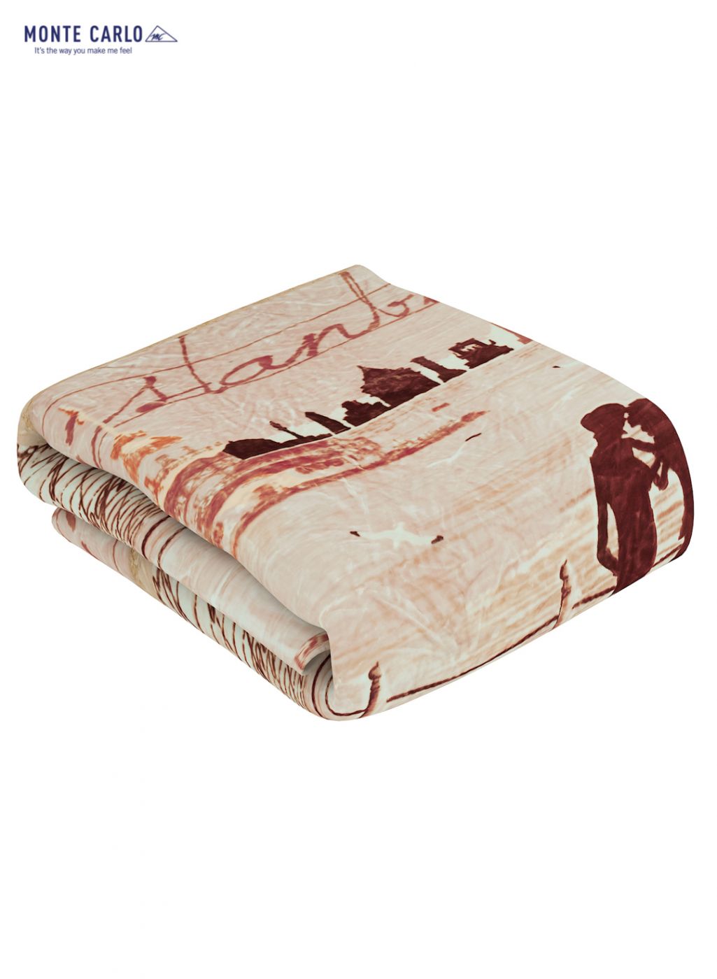 Printed Mink Single Blanket for Heavy Winter -1 Ply