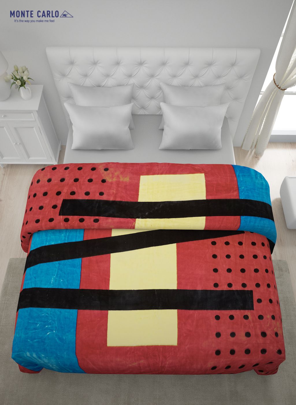 Printed Mink Double Blanket for Heavy Winter -2 Ply