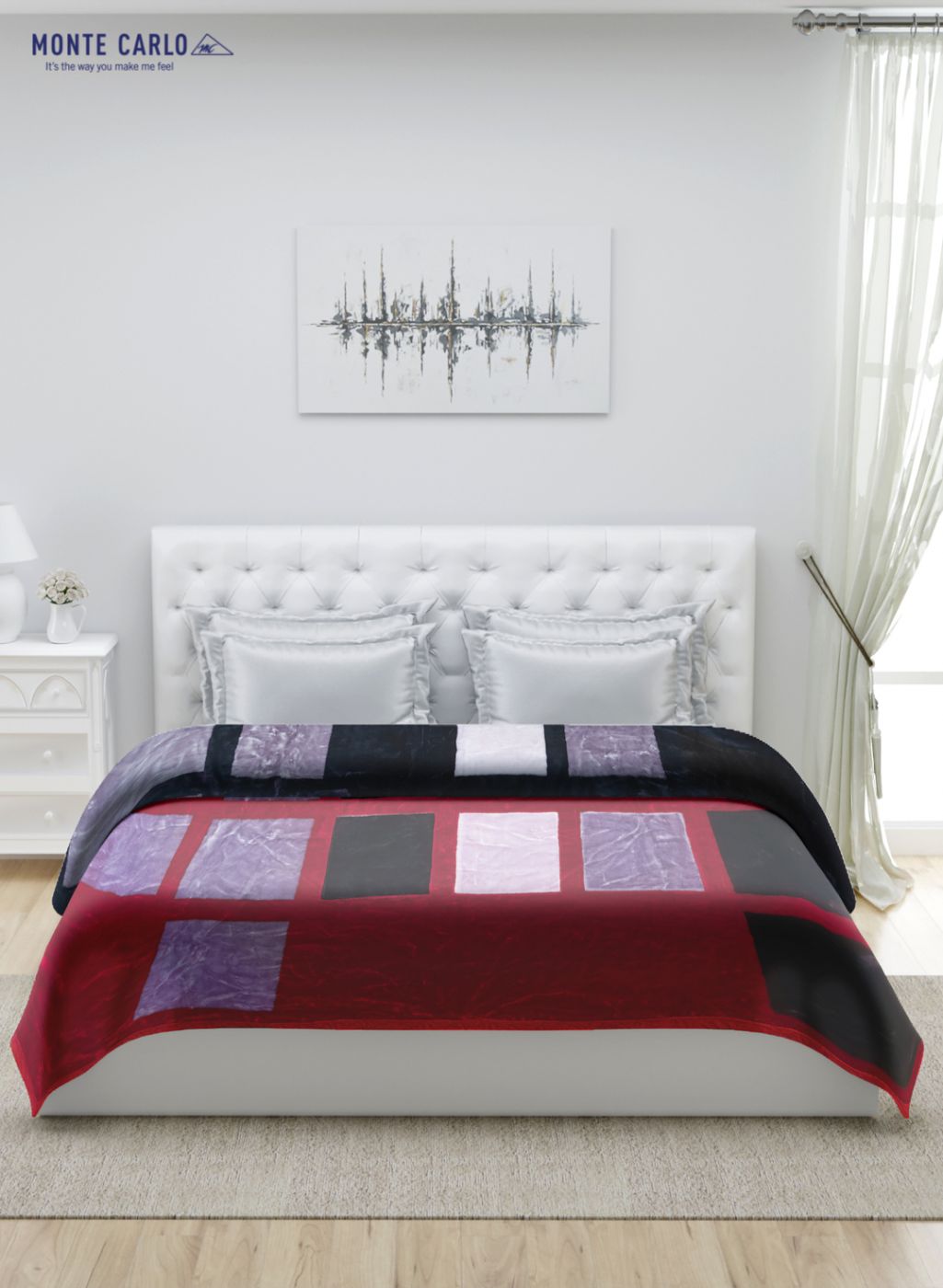 Printed Mink Double Blanket for Heavy Winter -2 Ply