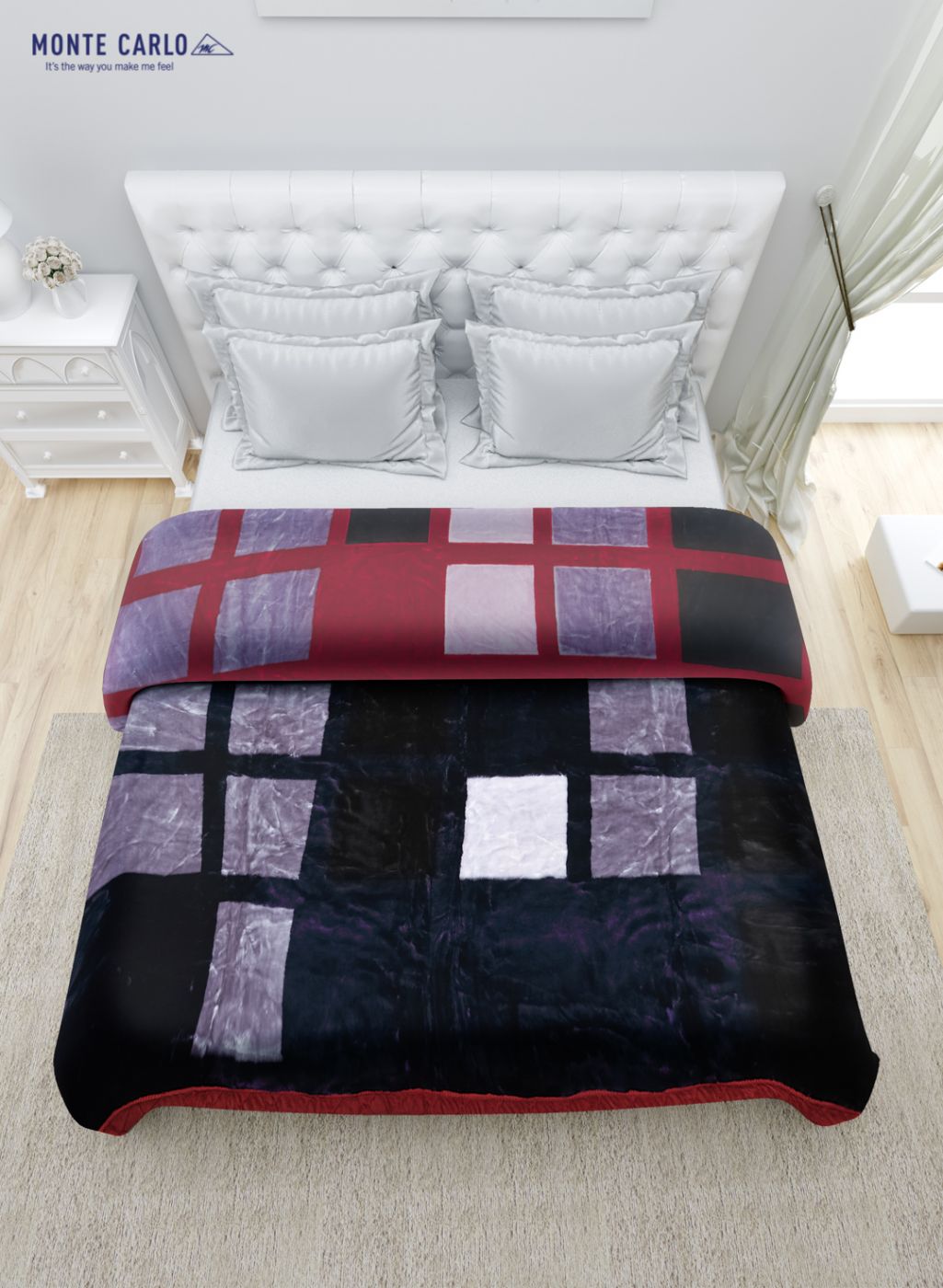 Printed Mink Double Blanket for Heavy Winter -2 Ply