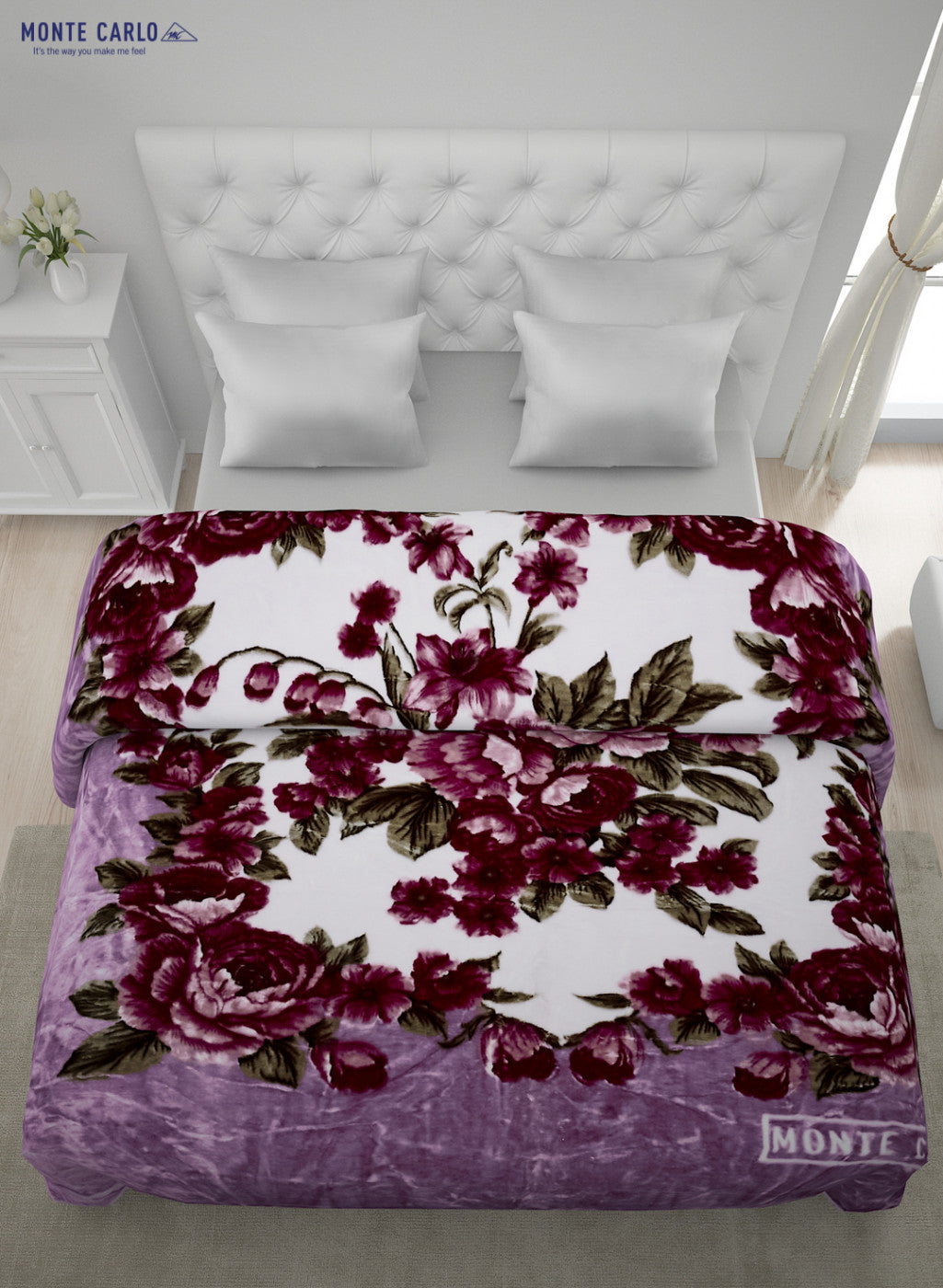 Printed Mink Double Blanket for Heavy Winter -2 Ply