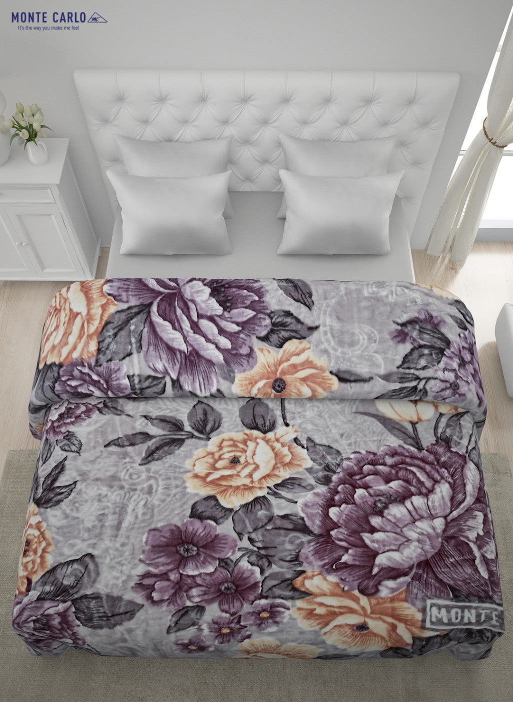 Printed Mink Double Blanket for Heavy Winter -2 Ply