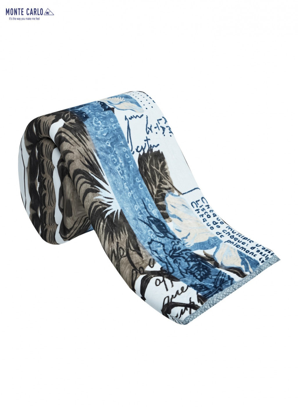 Printed Mink Single Blanket for Mild Winter -1 Ply