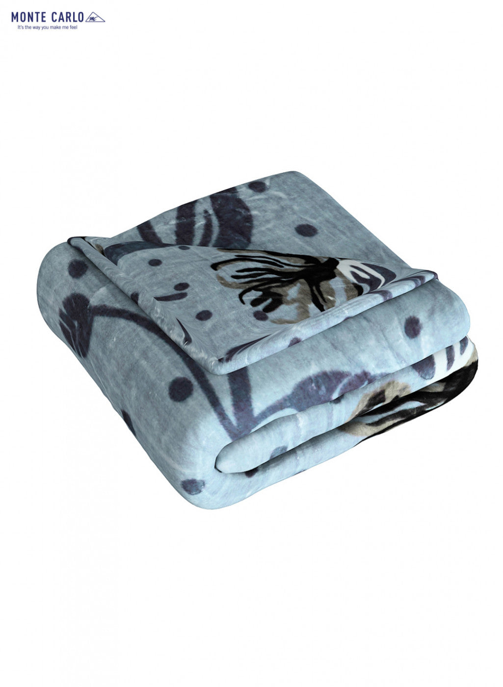 Printed Mink Single Blanket for Mild Winter - 2 Ply