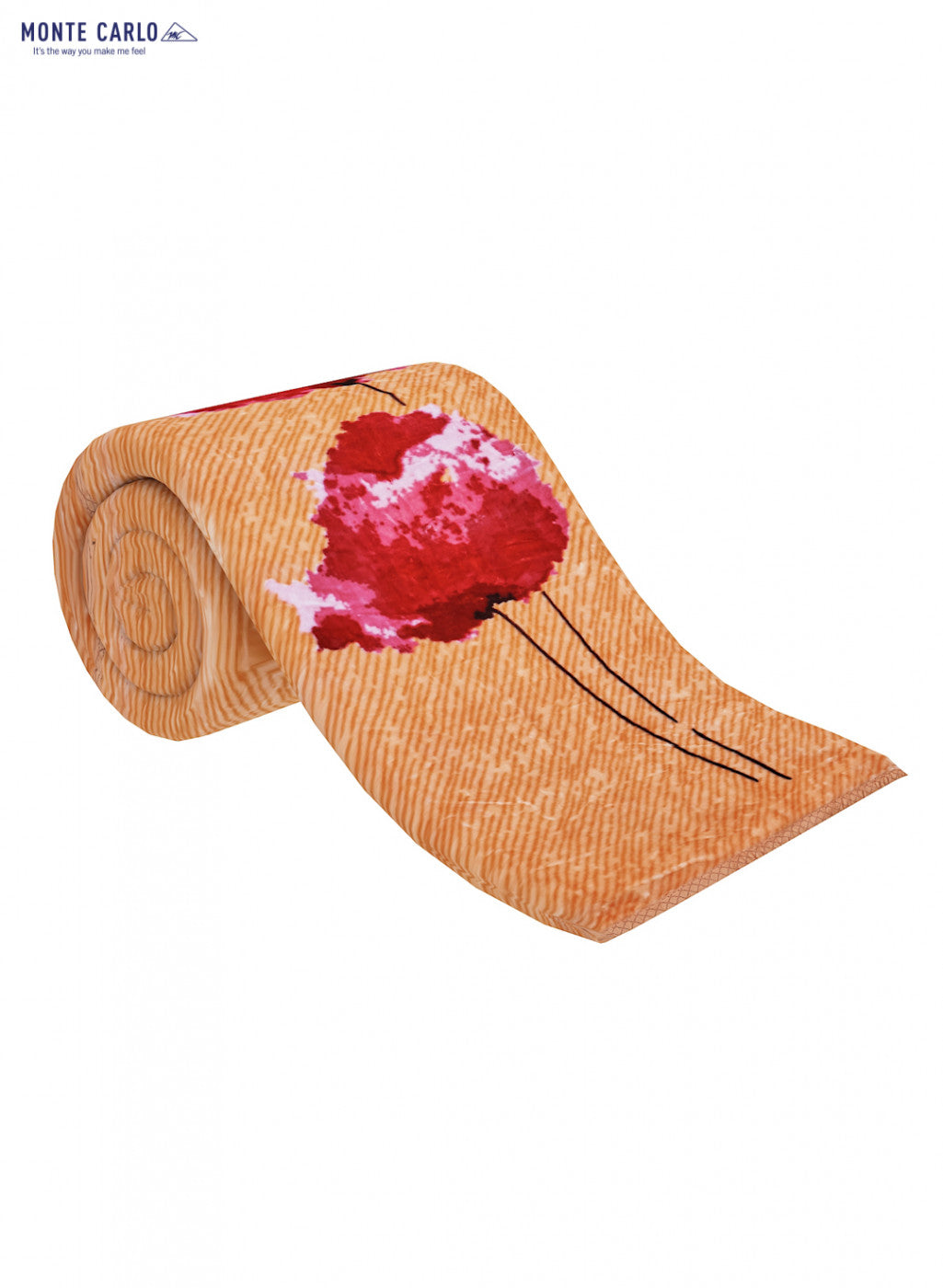 Printed Mink Single Blanket for Mild Winter - 2 Ply