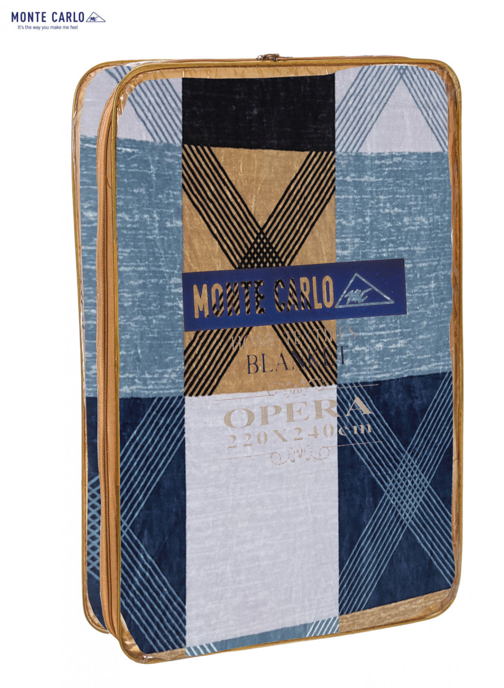 Printed Mink Double Blanket for AC Room -1 Ply