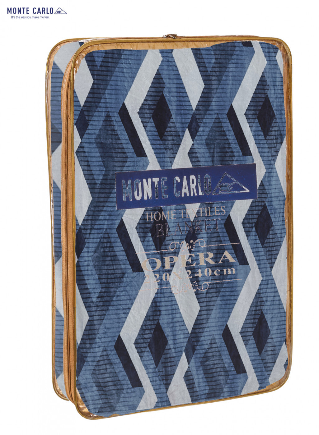 Printed Mink Double Blanket for AC Room -1 Ply