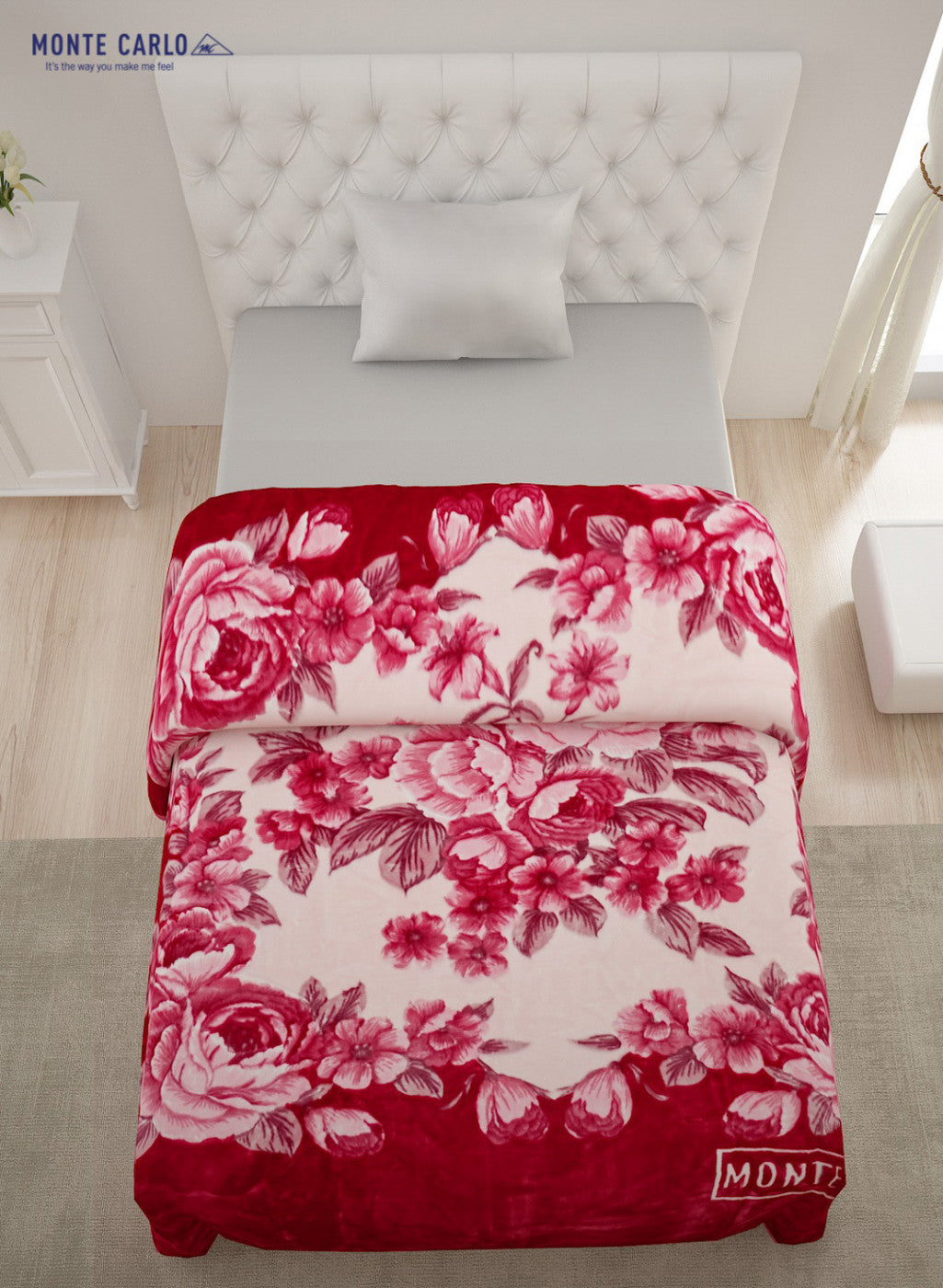 Single Bed Multicolor Mink Blanket - 1 Ply