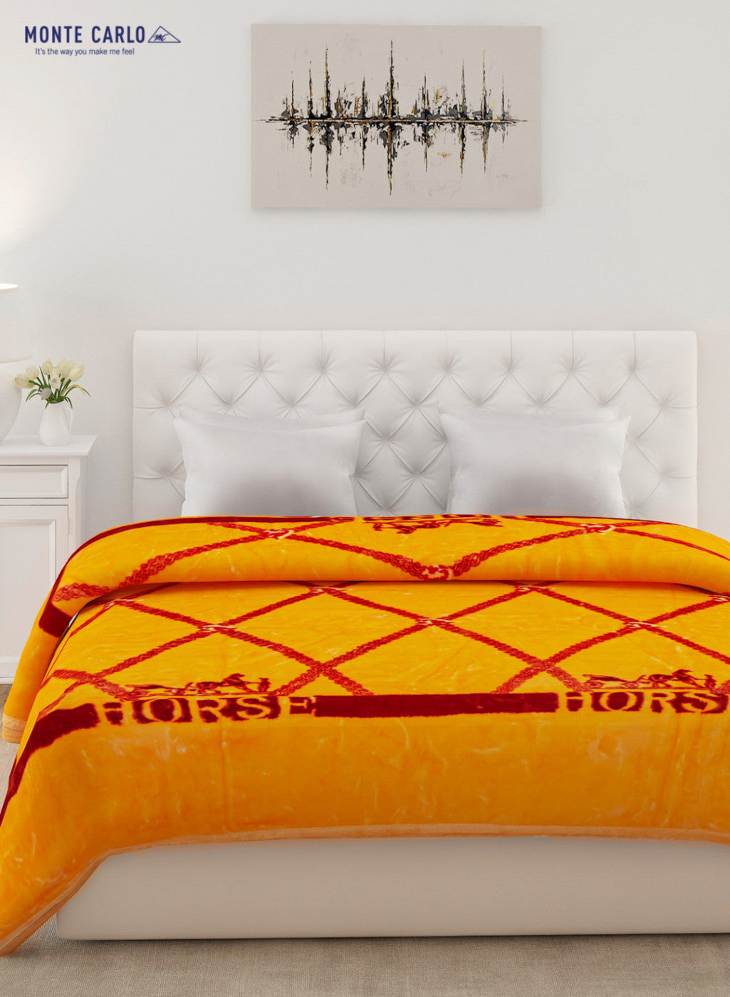 Double Bed Multicolor Mink Blanket - 2 Ply